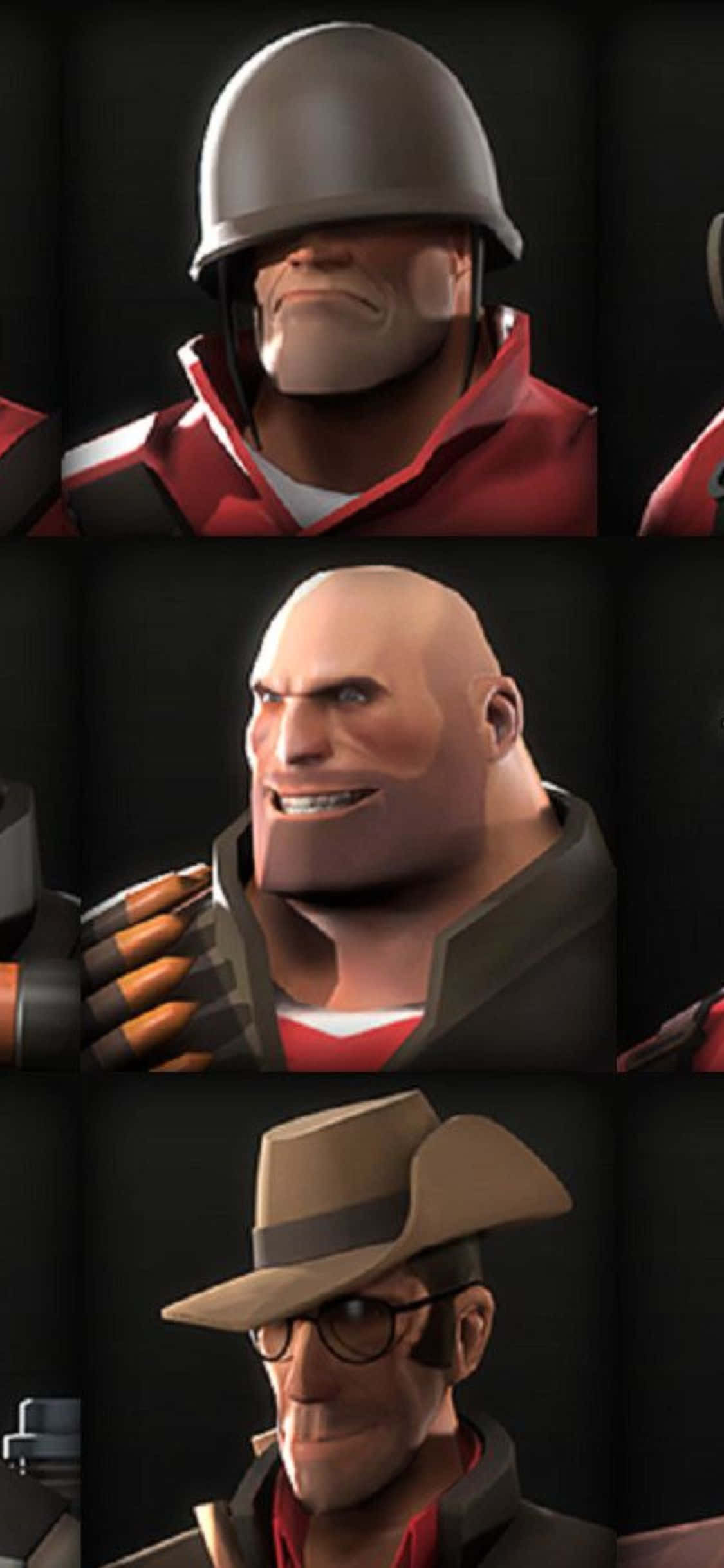 iPhone Xs Tf2 Bakgrunn Soldier, Heavy og Sniper Bakgrunner