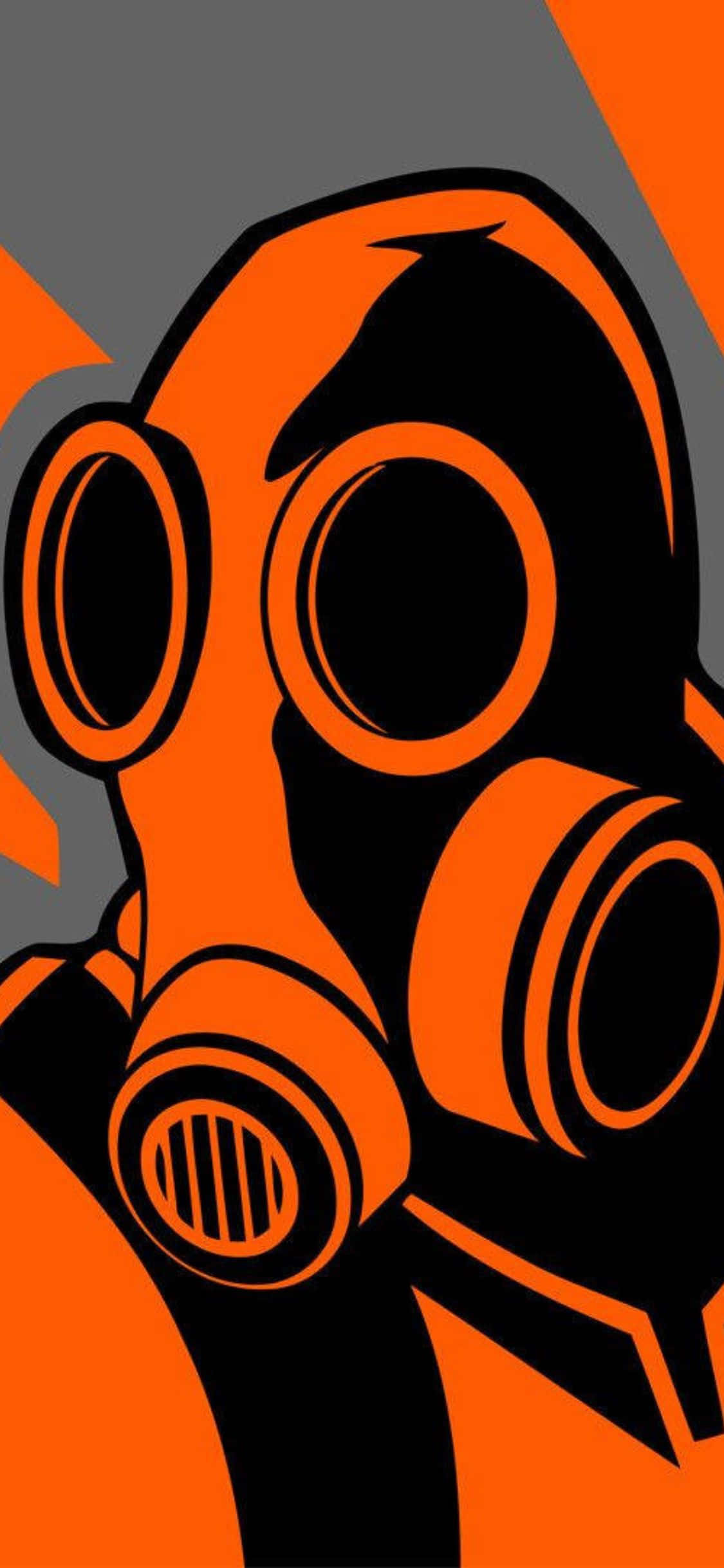 iPhone Xs Tf2 Bakgrunn Oransjefarget Pyro Bakgrunner