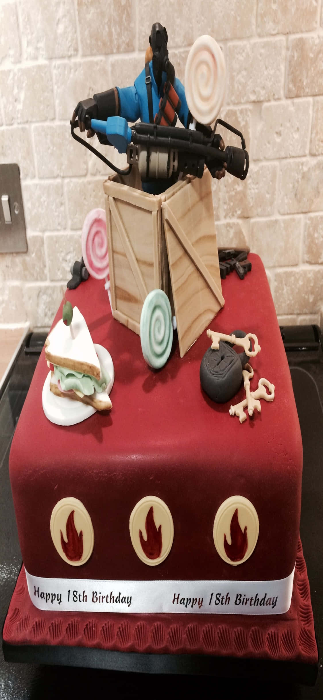 iPhone Xs Tf2 Bakgrunn Pyro-tema Kake Bakgrunner