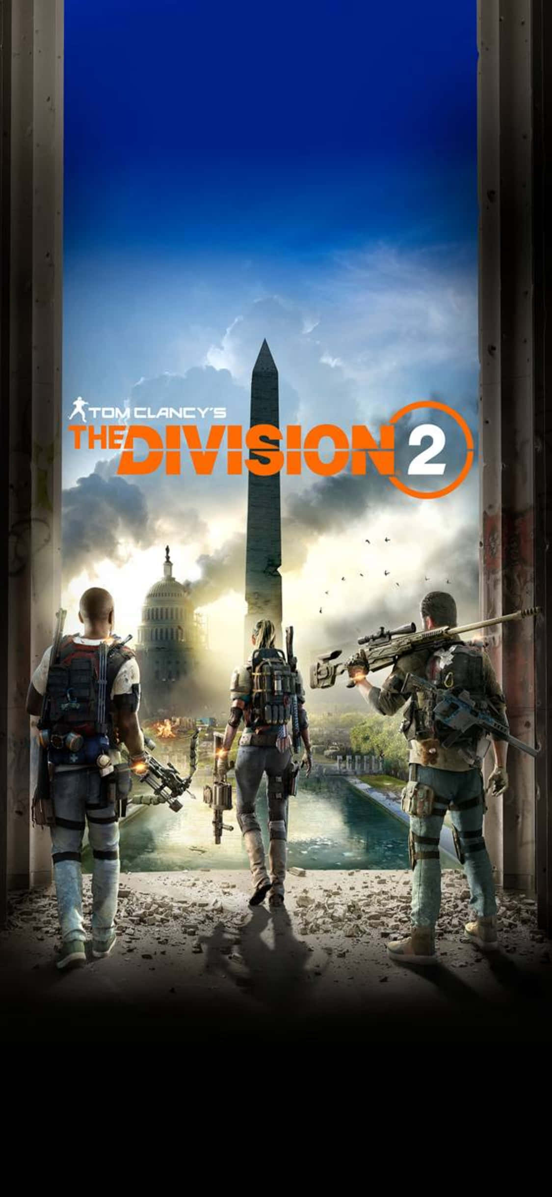 iPhone Xs The Division Bakgrunn Spilltittelplakat I Washington Bakgrunner