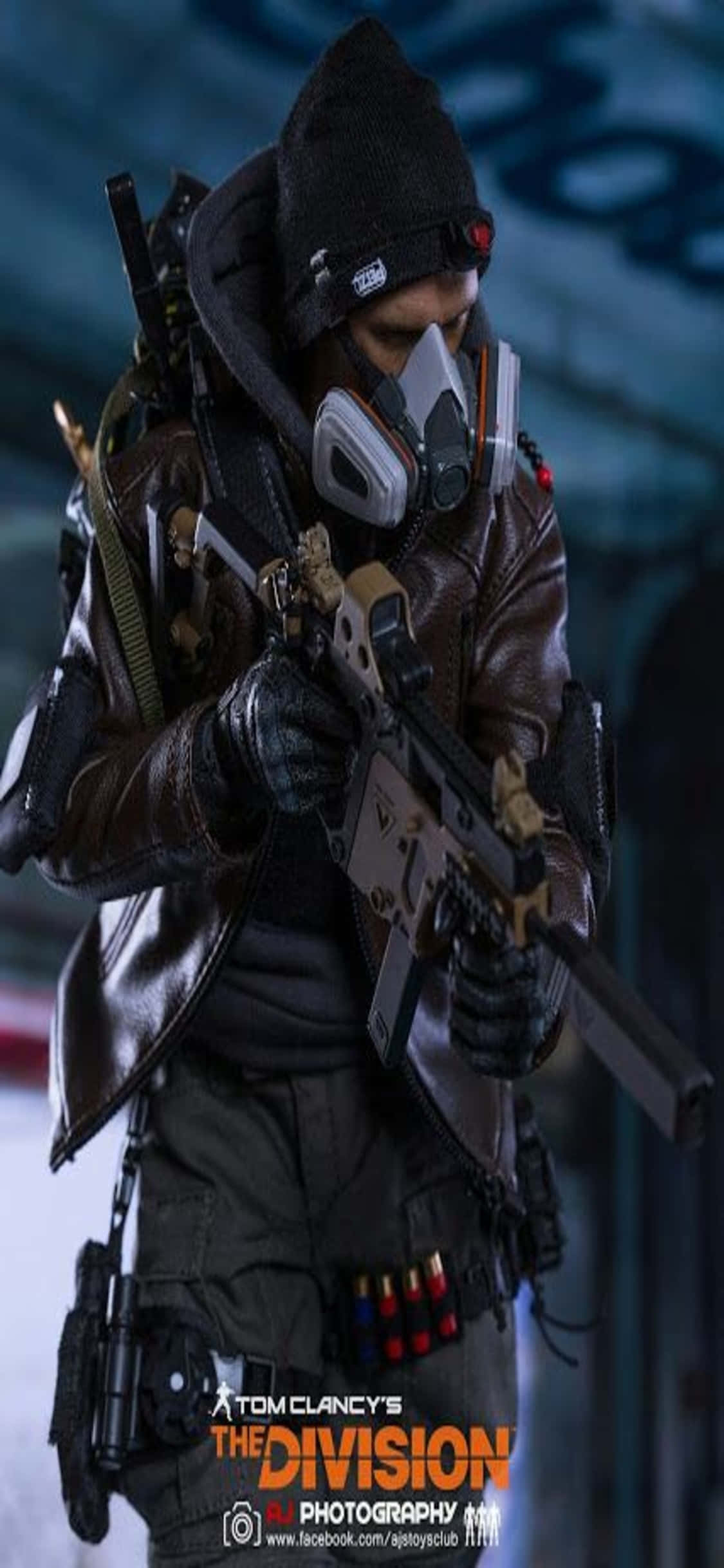 iPhone Xs The Division Bakgrunn Maskert Mann I Fullt Utstyr Bakgrunner