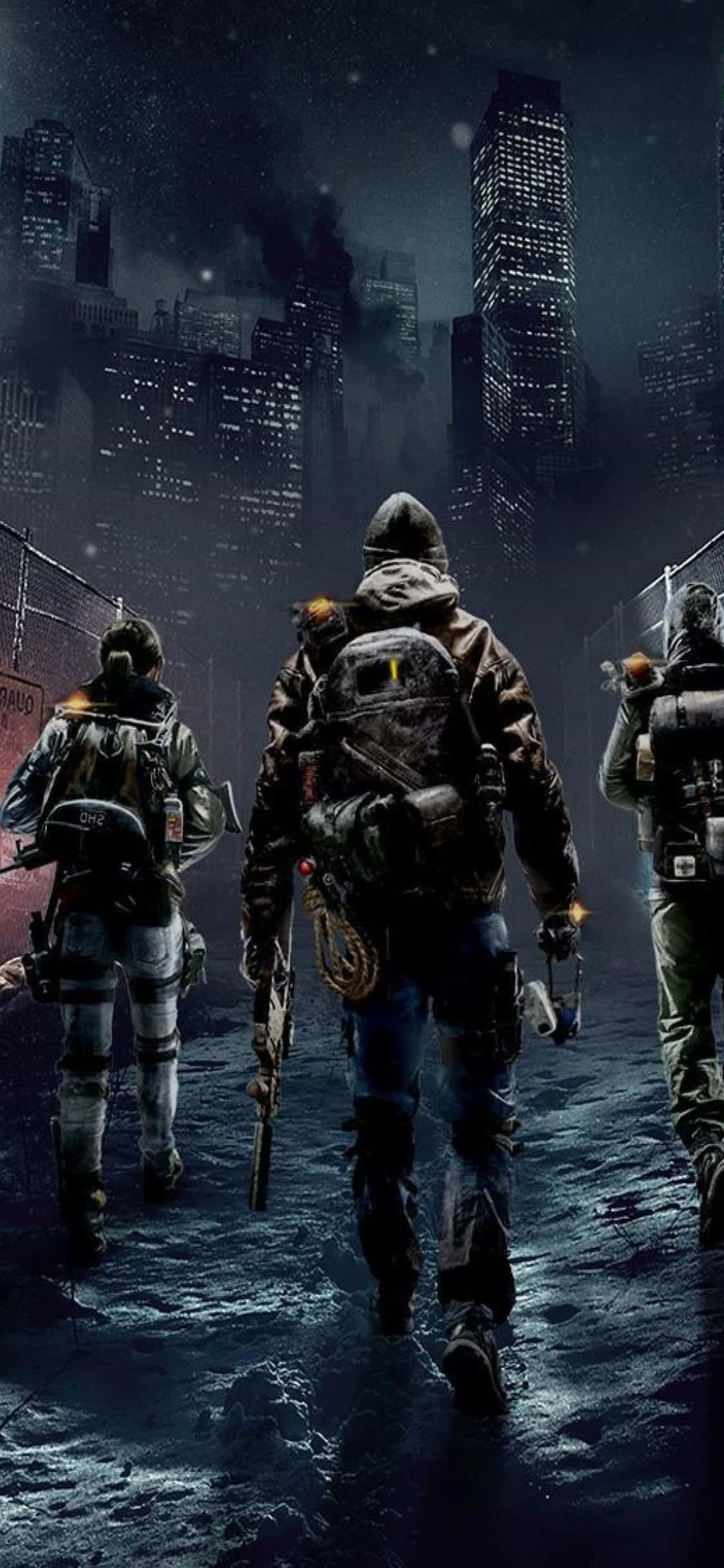 iPhone Xs The Division Bakgrunn Laget som Drar til Byen Bakgrunner