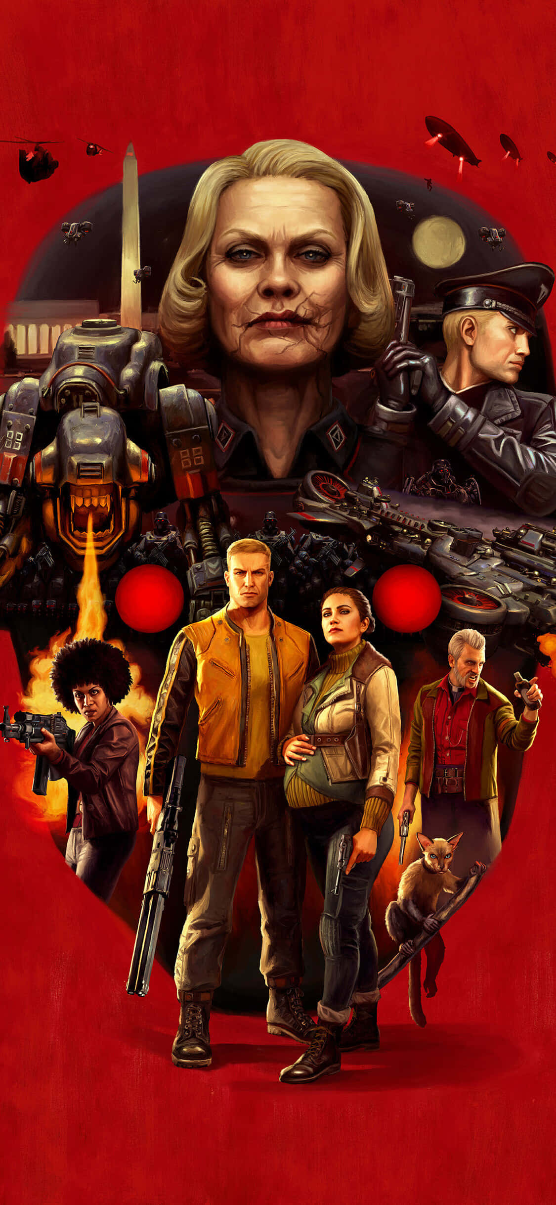 iPhone Xs Wolfenstein Ii Plakat Bakgrunn Bakgrunner