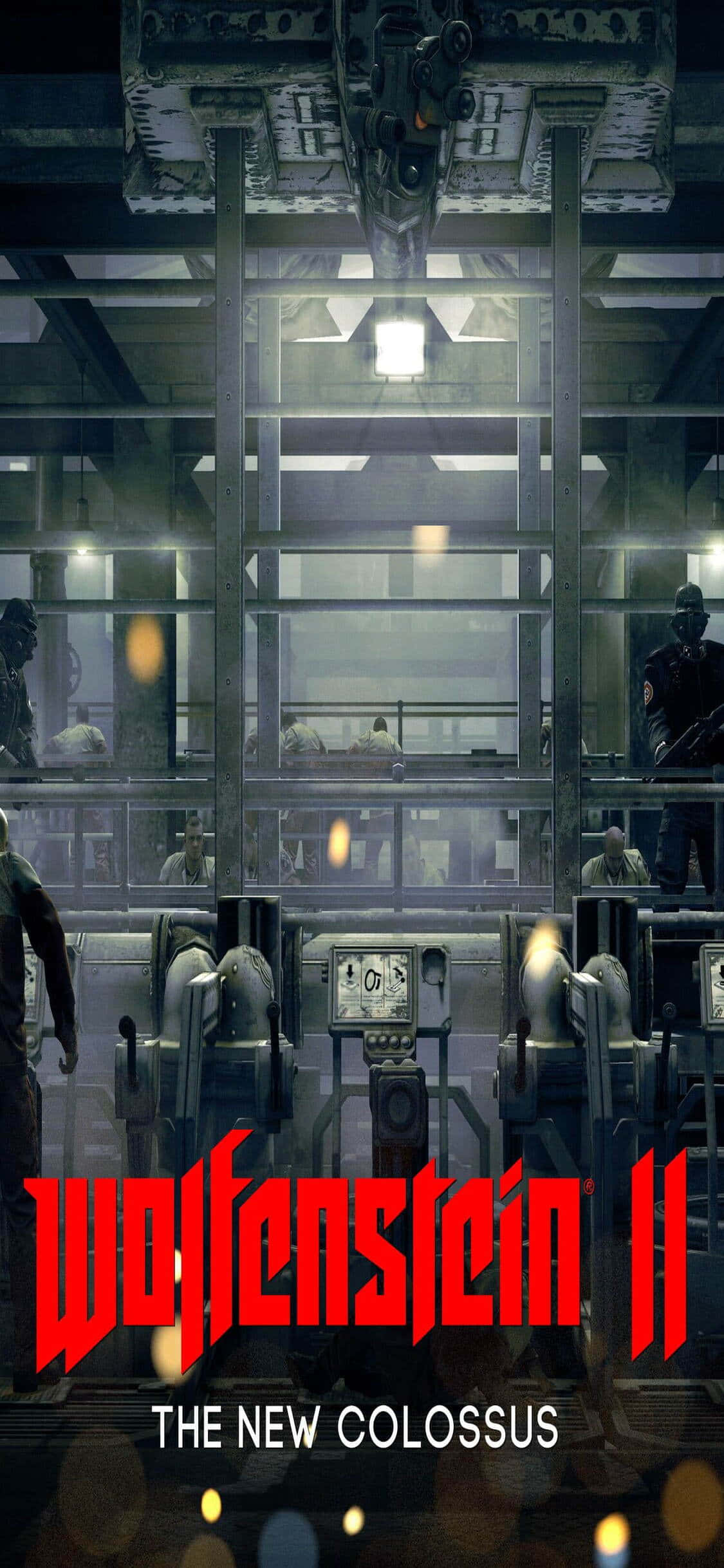 iPhone Xs Wolfenstein Ii Lagerbase Bakgrunn Bakgrunner