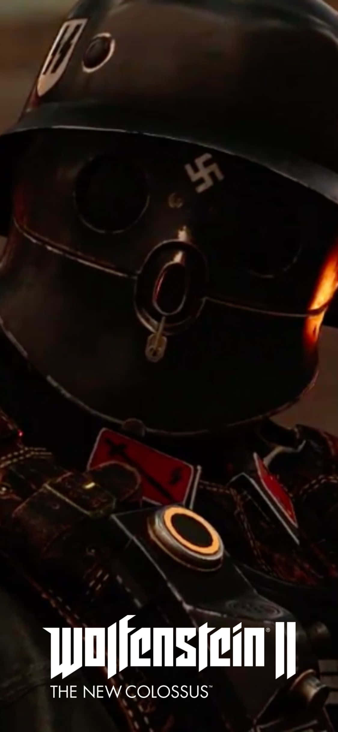iPhone Xs Wolfenstein Ii Nazi Nærbilde Bakgrunn Bakgrunner