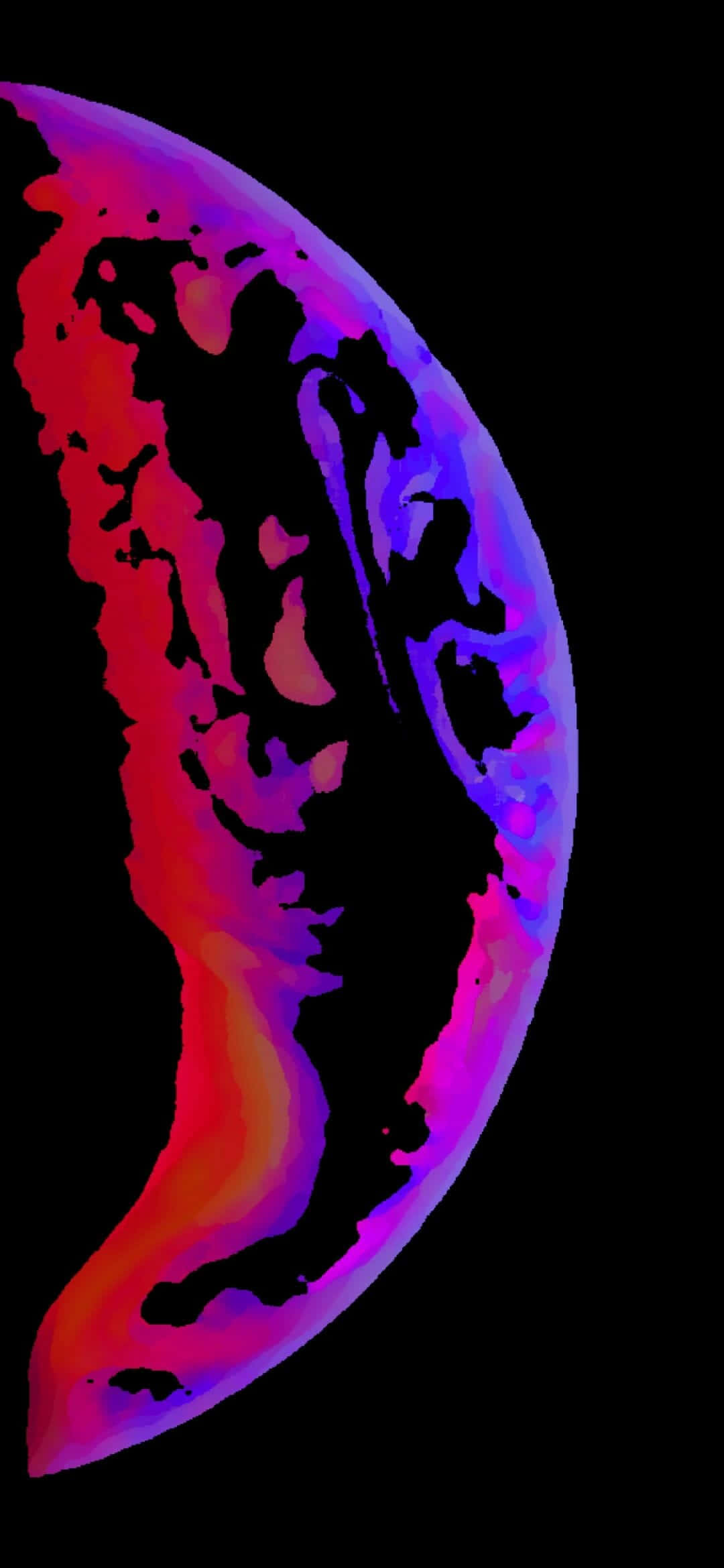 iPhones XS Max Abstrakt Neon Rød Og Lilla Bakgrunner