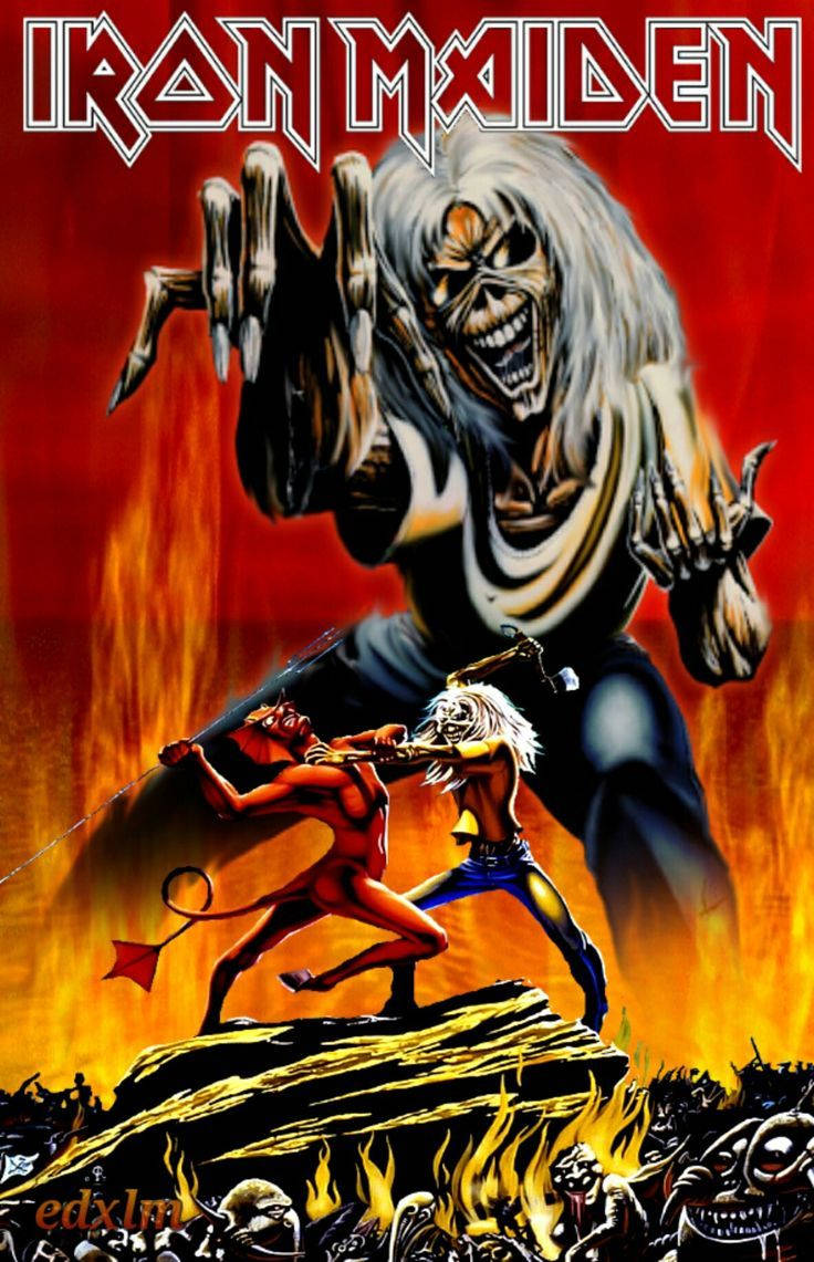 Iron Maiden Djevelplakat Bakgrunner