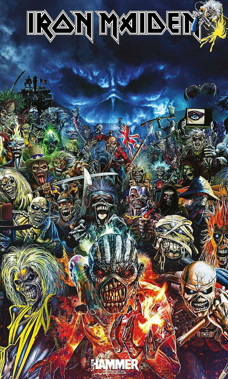 Iron Maiden Eddie Plakat Bakgrunner