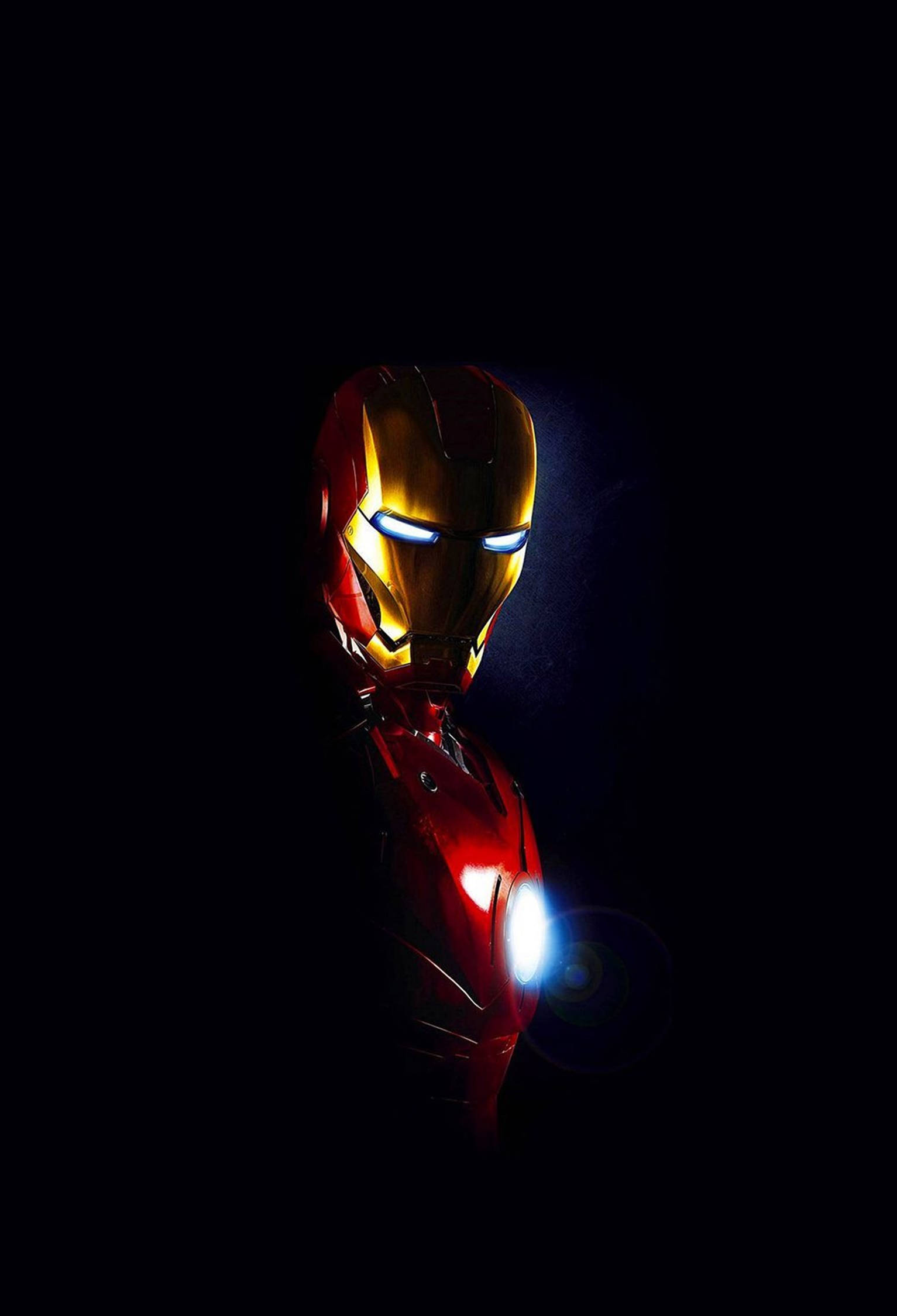 Iron Man 4K iPhone svart bakgrunn Bakgrunner