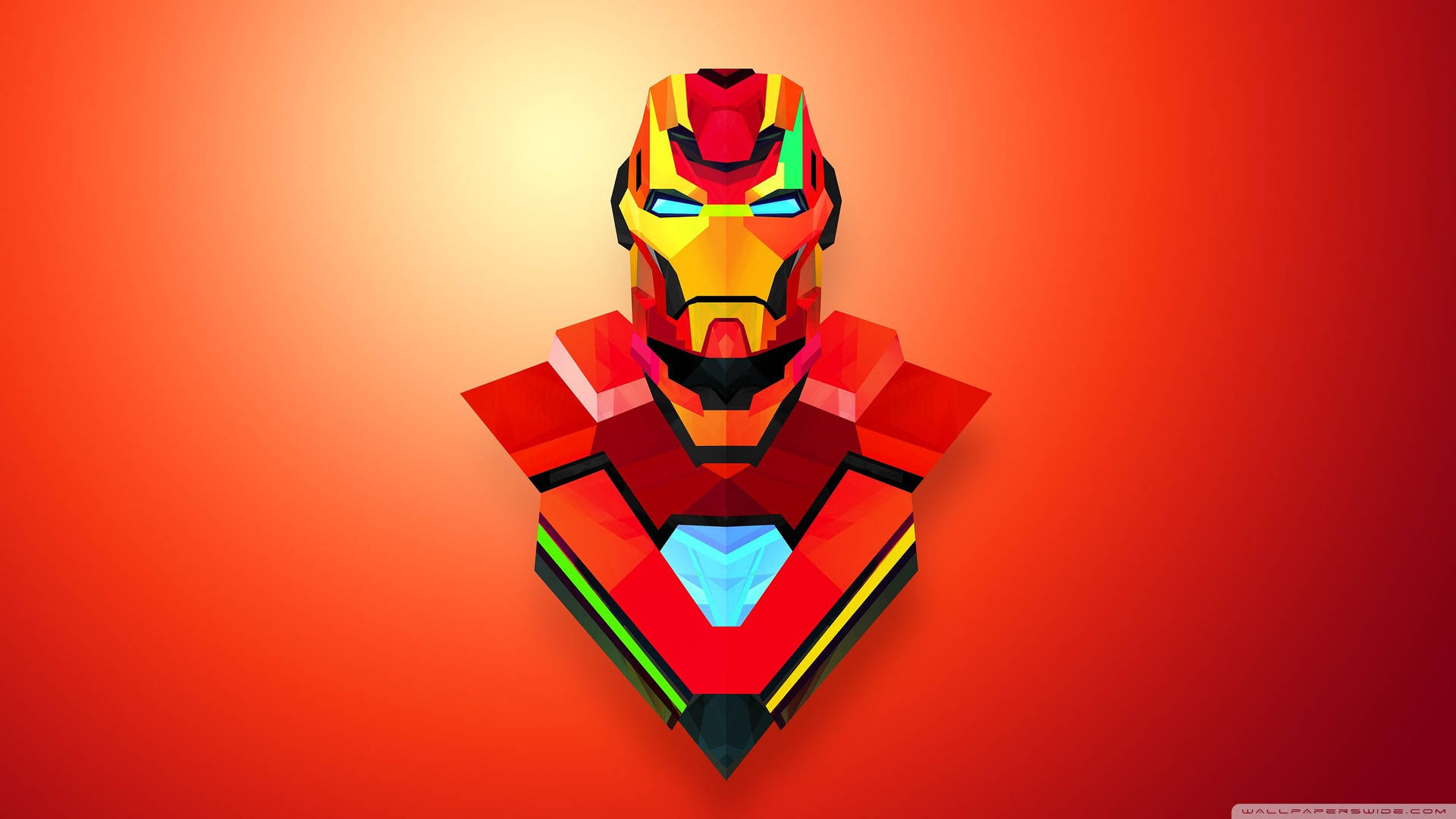 Iron Man abstrakt kunst bakgrunn