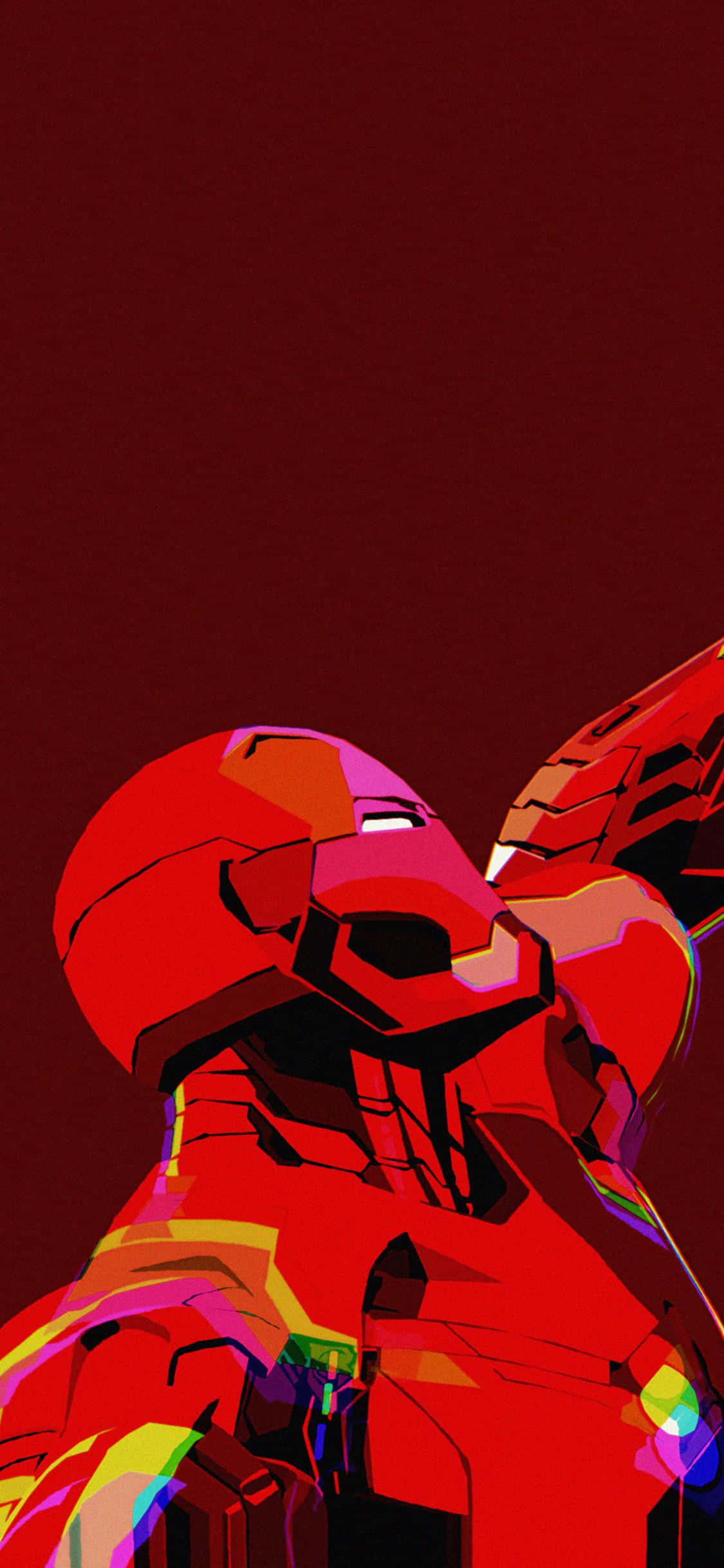 Iron Man Glitch Edit iPhone X Bakgrunner