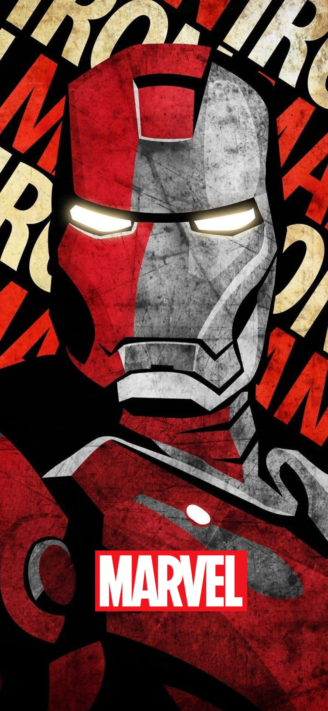 Iron Man Grafisk iPhone XS Marvel Bakgrunn Bakgrunner