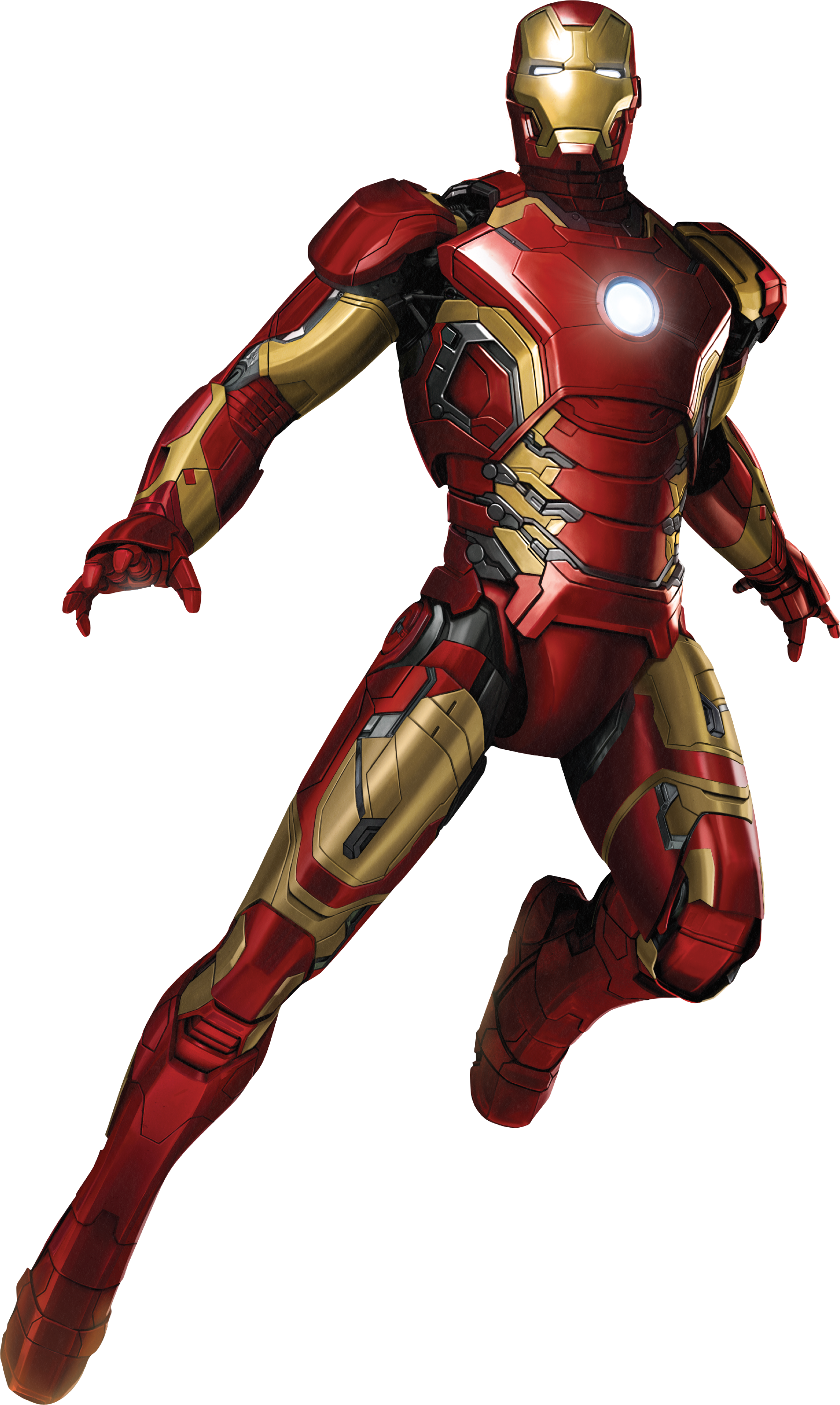 Iron Man i flygestilling Bakgrunner
