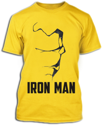 Iron Man Minimalistisk T-skjorte Design Bakgrunner