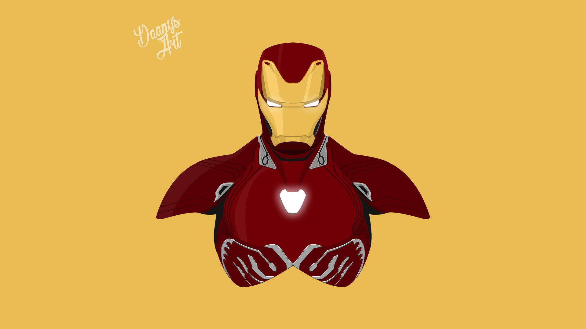 Iron Man minimalistisk kunst bakgrunnsbilde