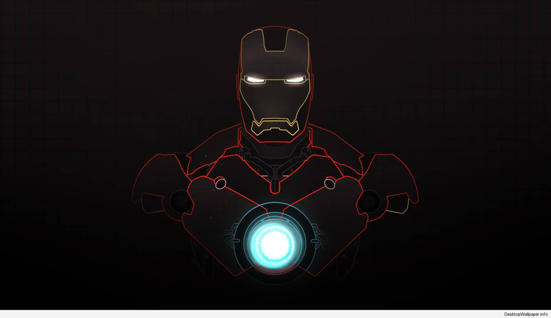 Iron Man Neonlys Bakgrunner