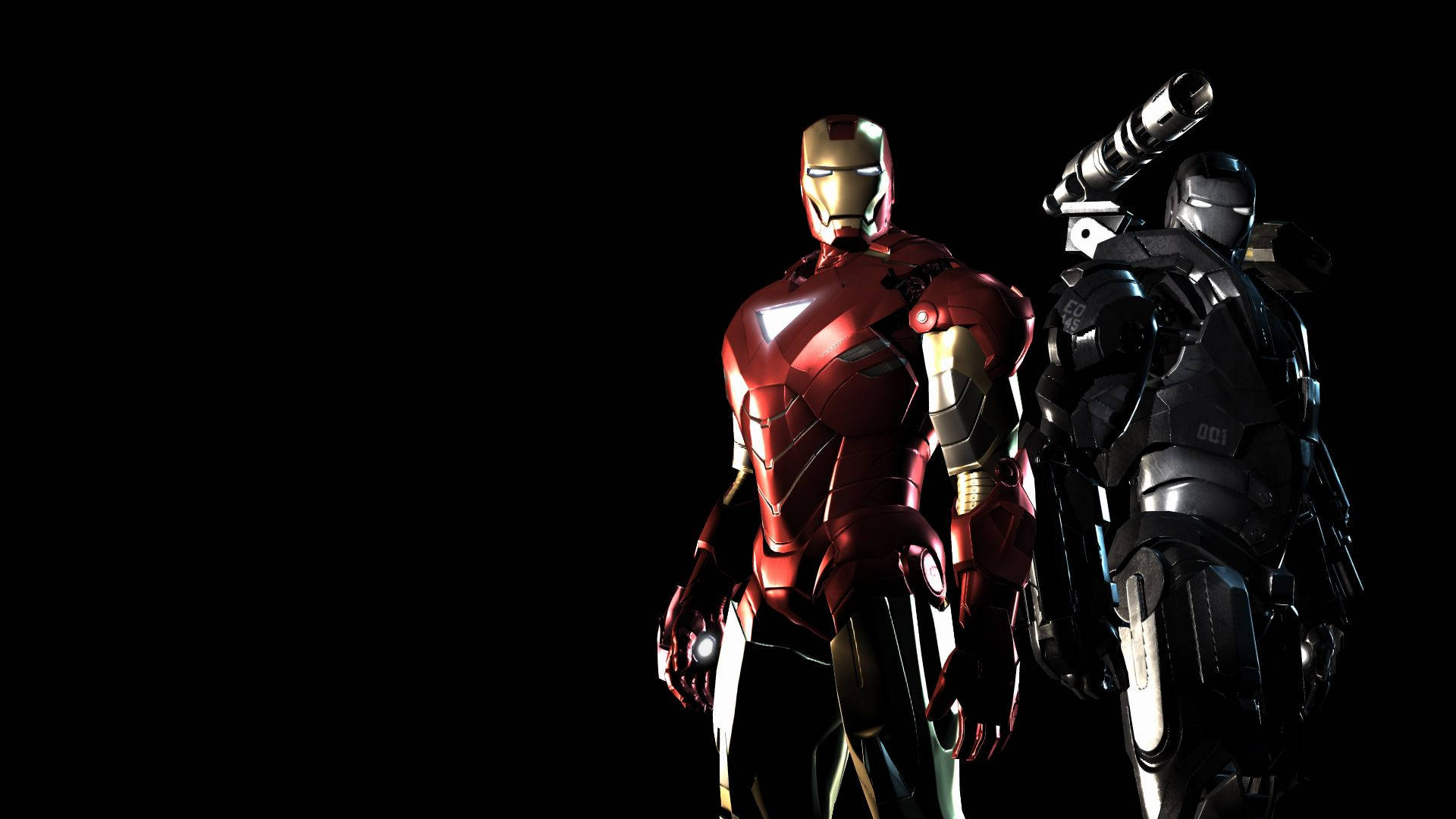 Iron Man og War Machine bakgrunnsbilde