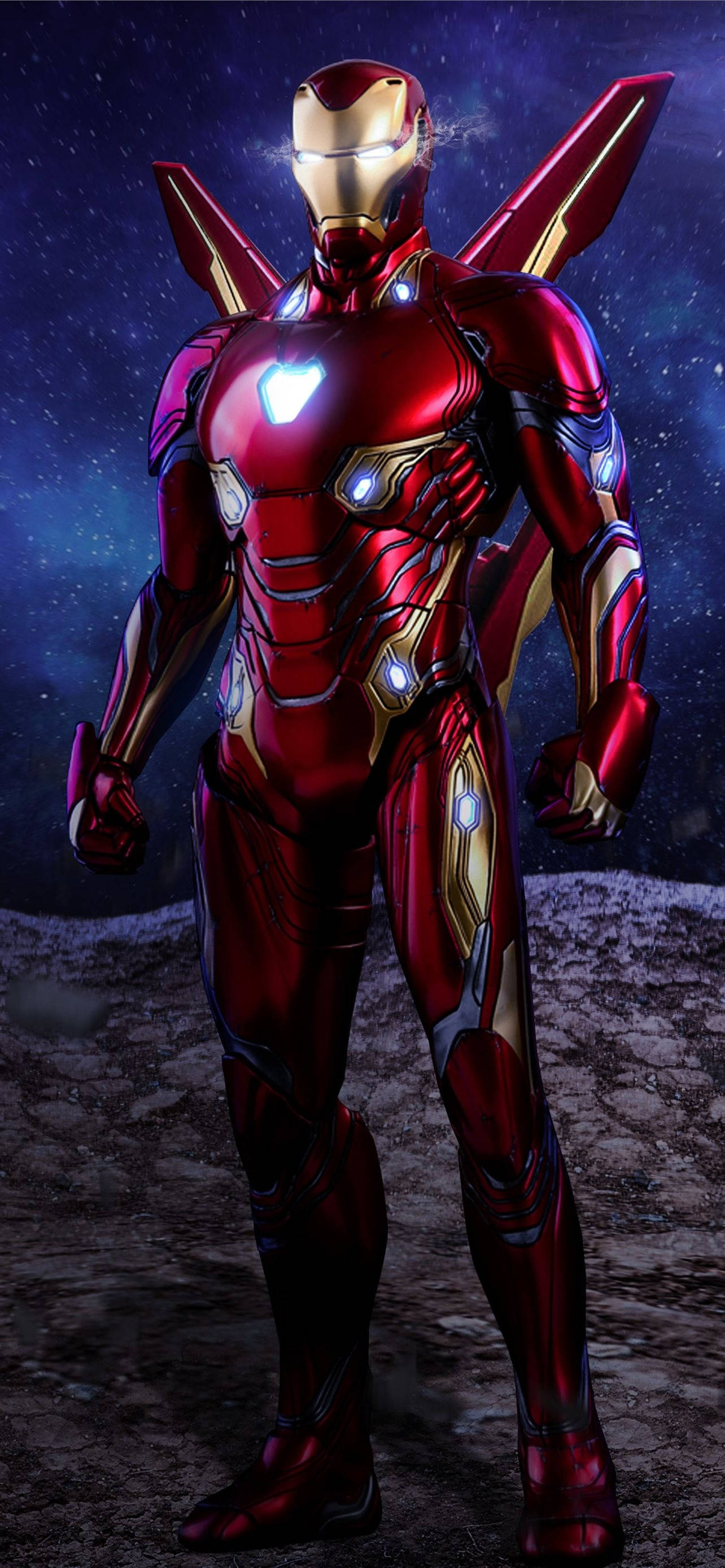 Iron Man Superhero Winged Suit Bakgrunner
