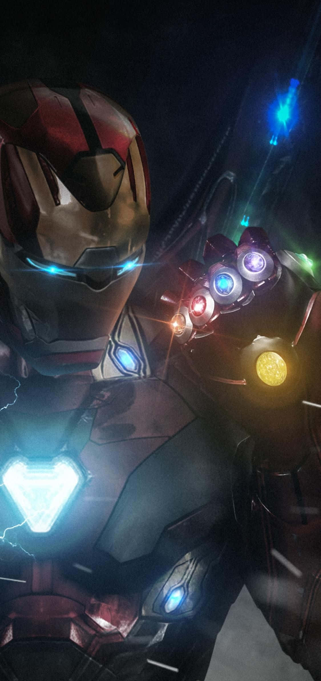 Iron Man Infinity Stones iPhone X Bakgrunner