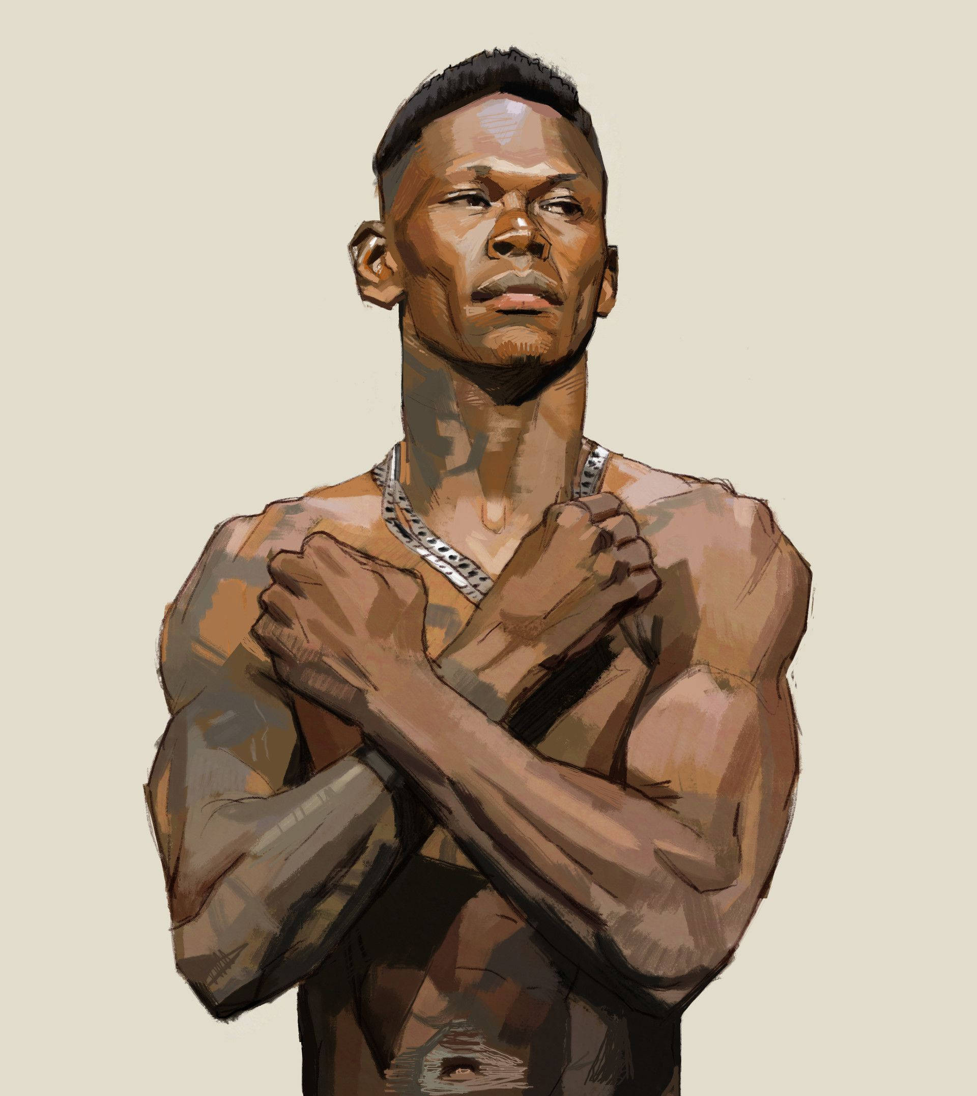Israel Adesanya Wakanda Hilsen Bakgrunner