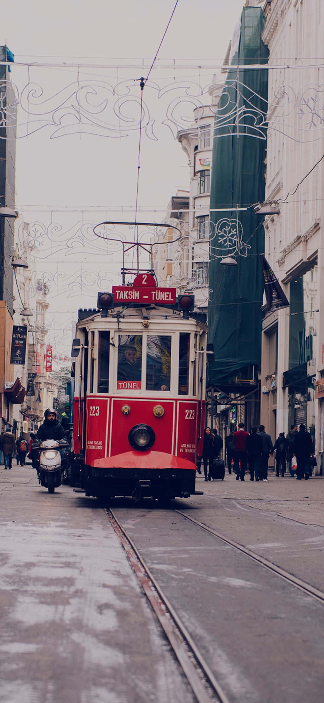 Istanbul Tyrkia Trikk Reise Telefon Bakgrunner