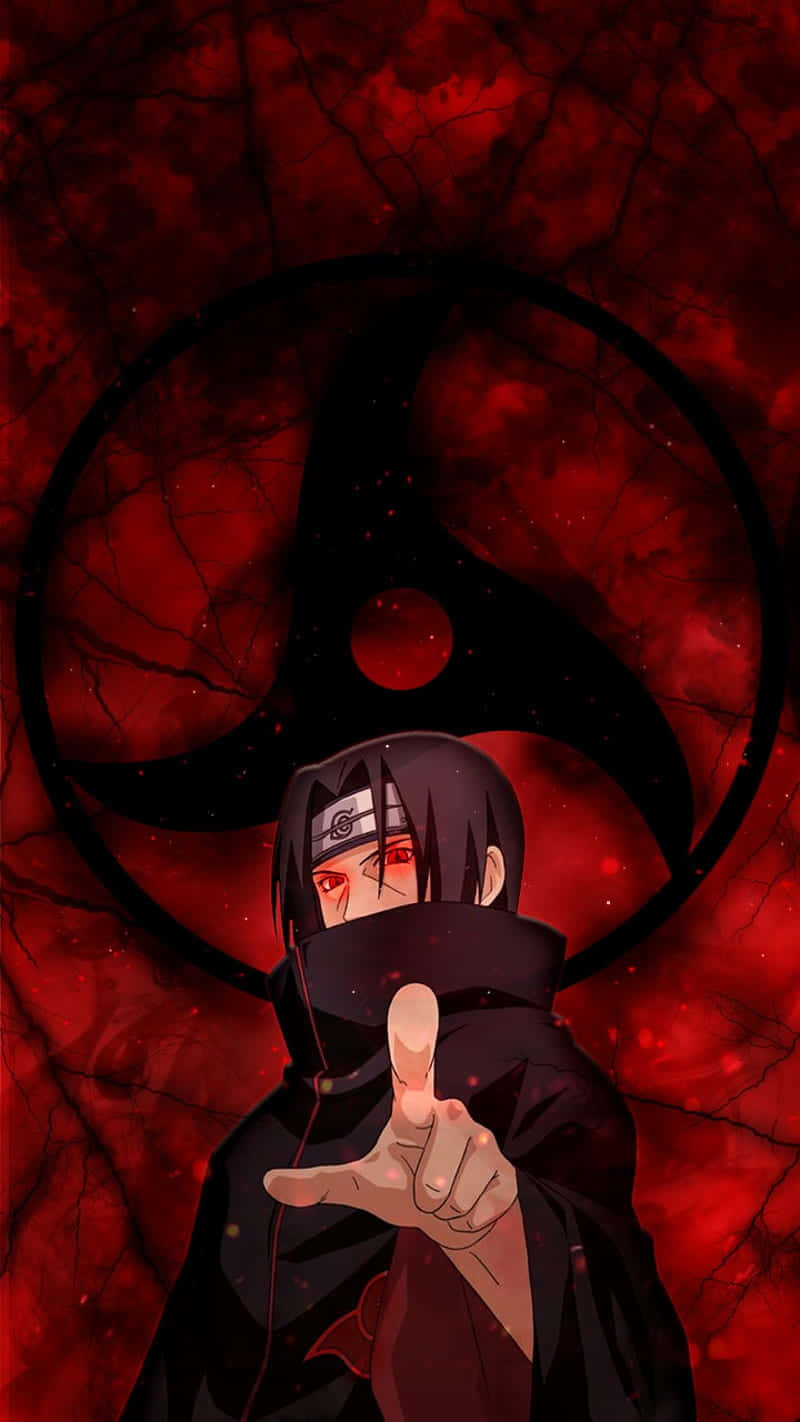 Itachi Mangekyou Sharingan pekende med glødende øyne Bakgrunner