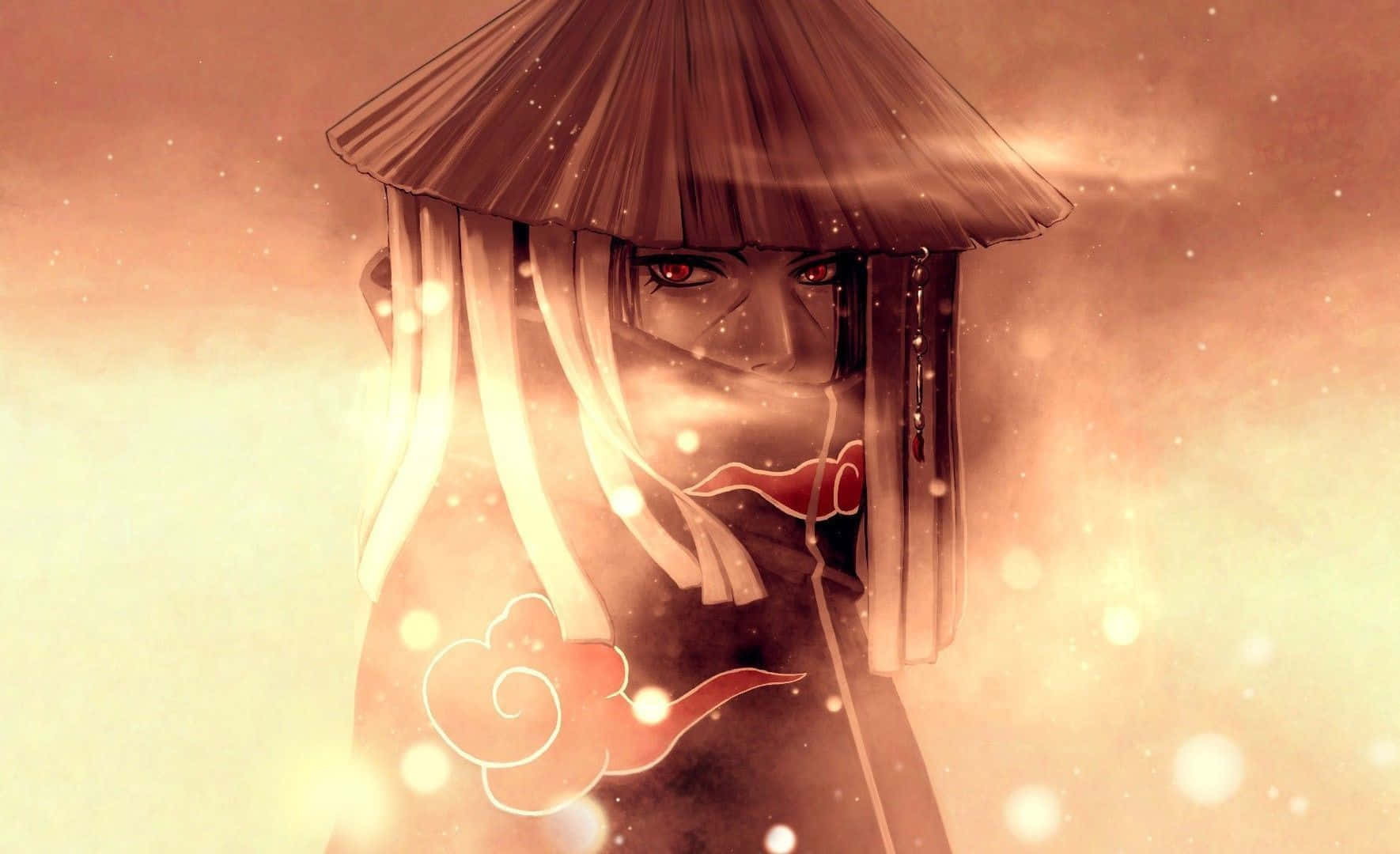 Itachi Uchiha fra Naruto-serien med Sharingan-øyne Bakgrunner