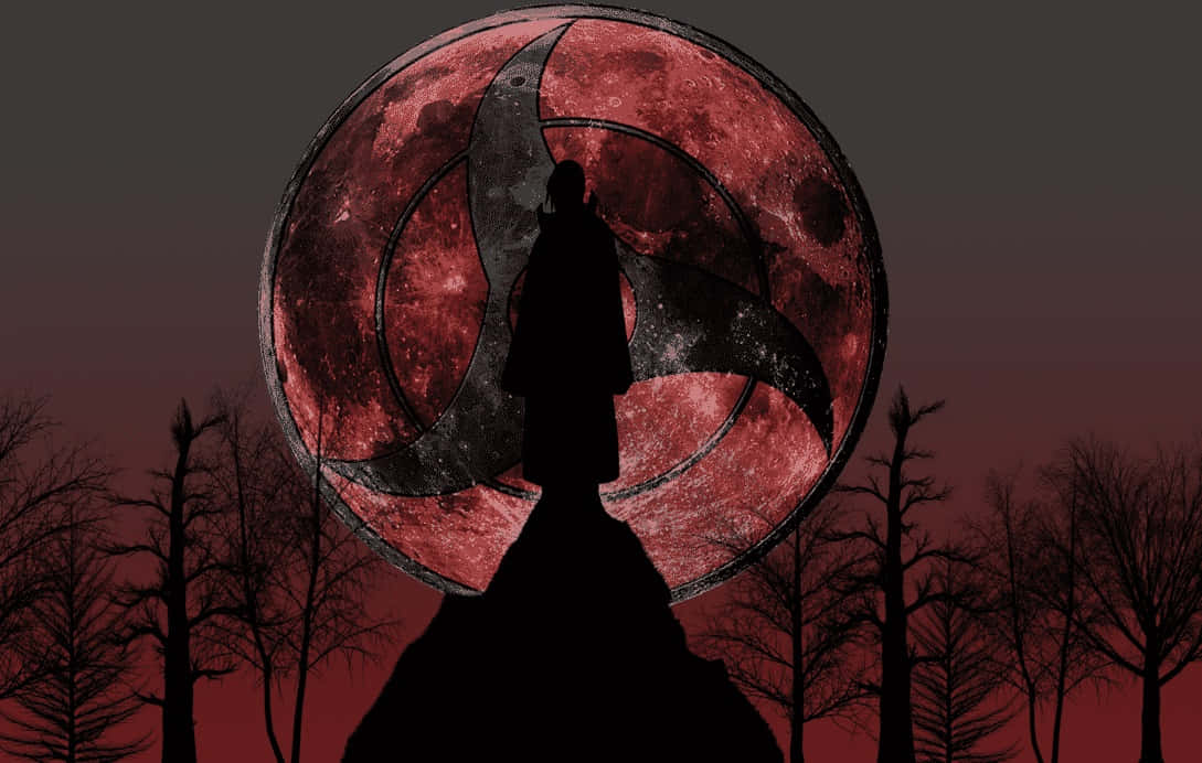 Itachi Uchiha stirrer mot nattehimmelen Bakgrunner