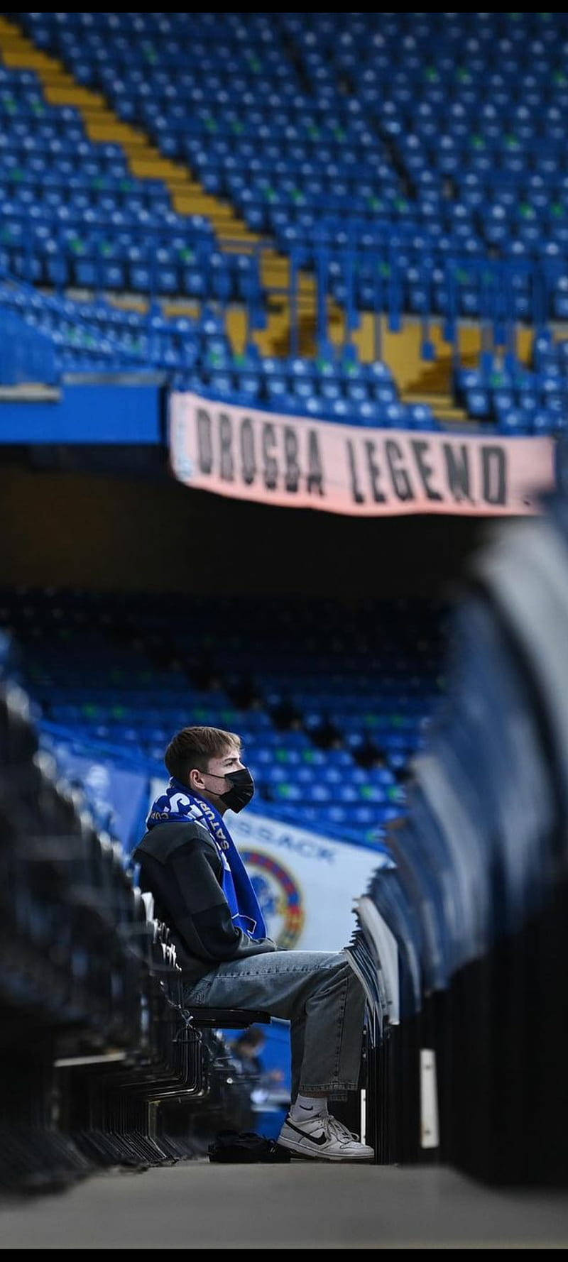 Iverig Fan på Stamford Stadium Bakgrunner