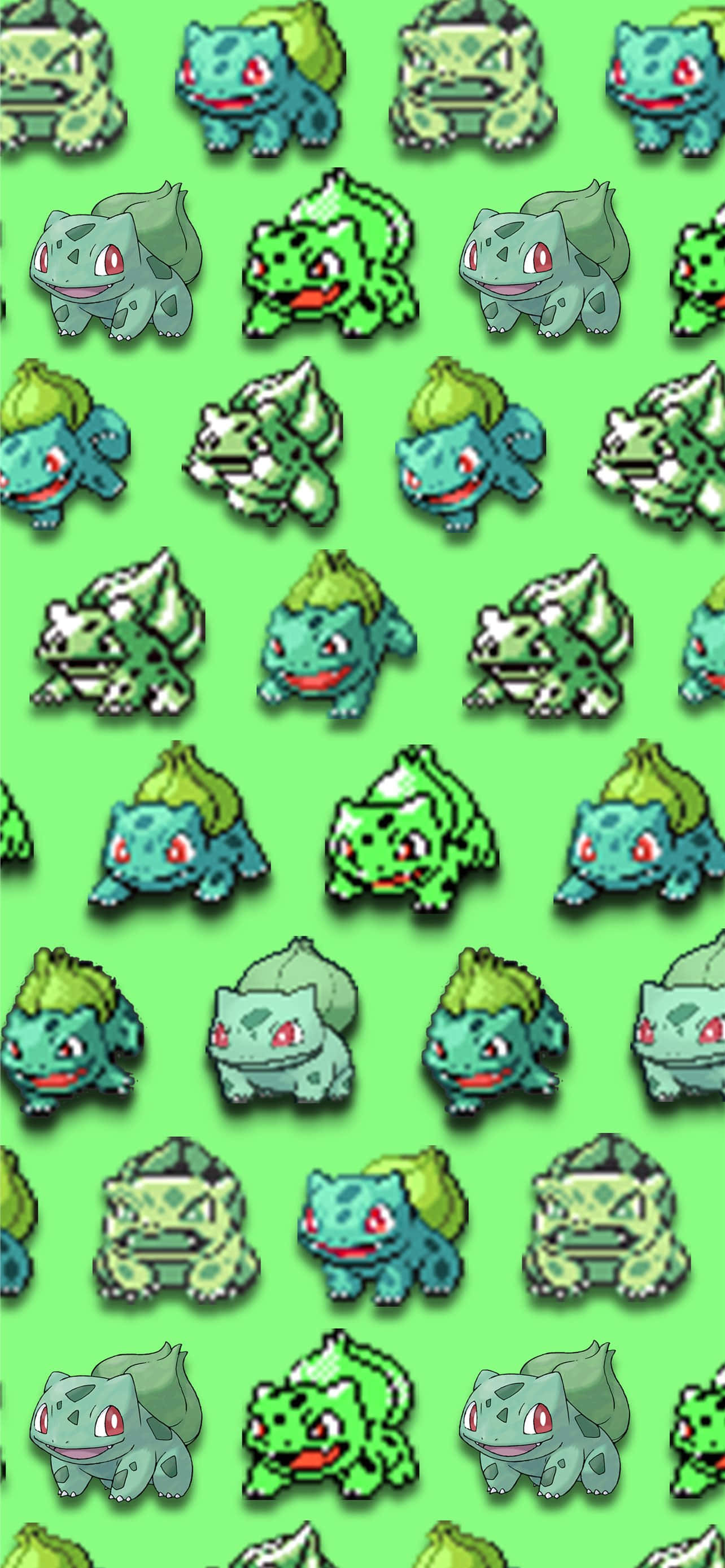 Ivysaur Sterk Grønn Bakgrunner