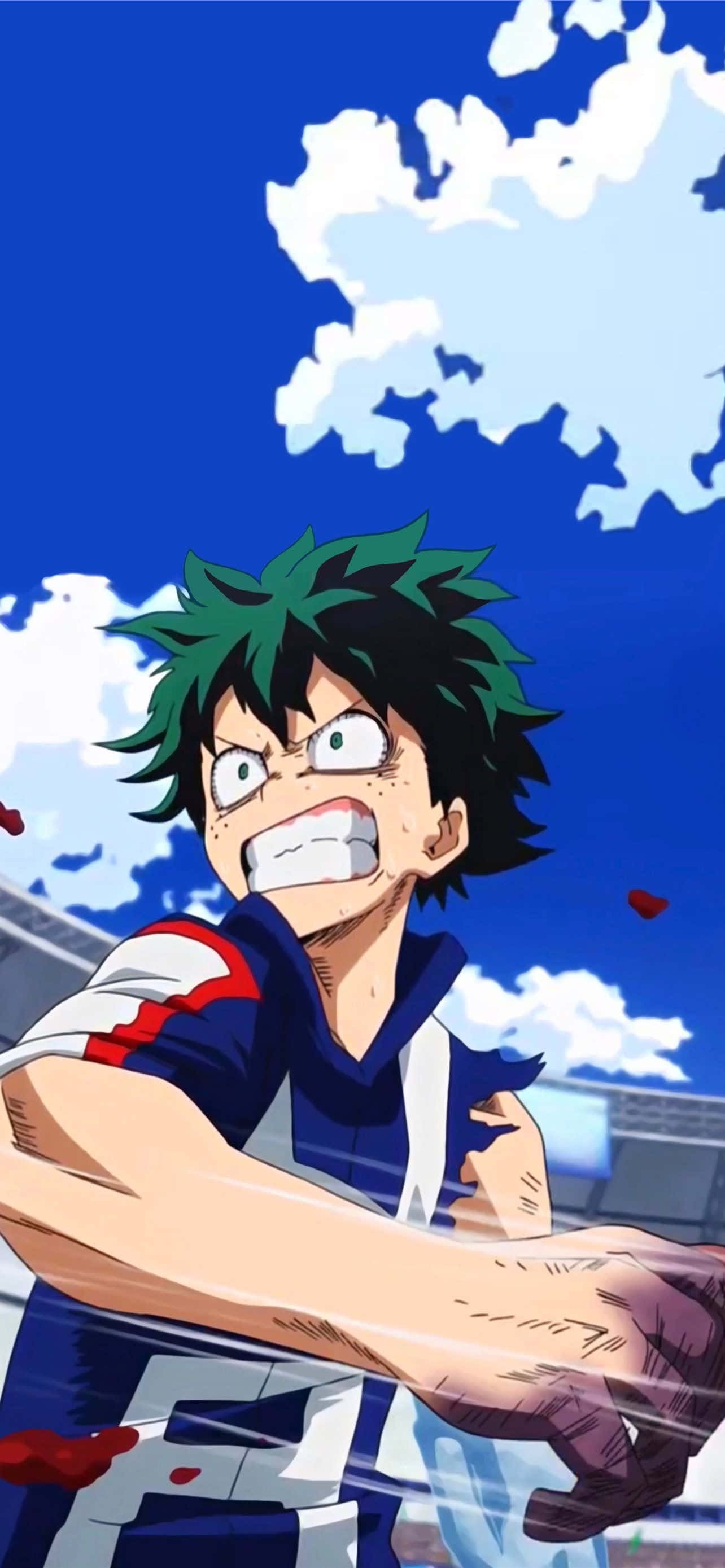 Izuku slått lilla hender Deku-estetikk Bakgrunner
