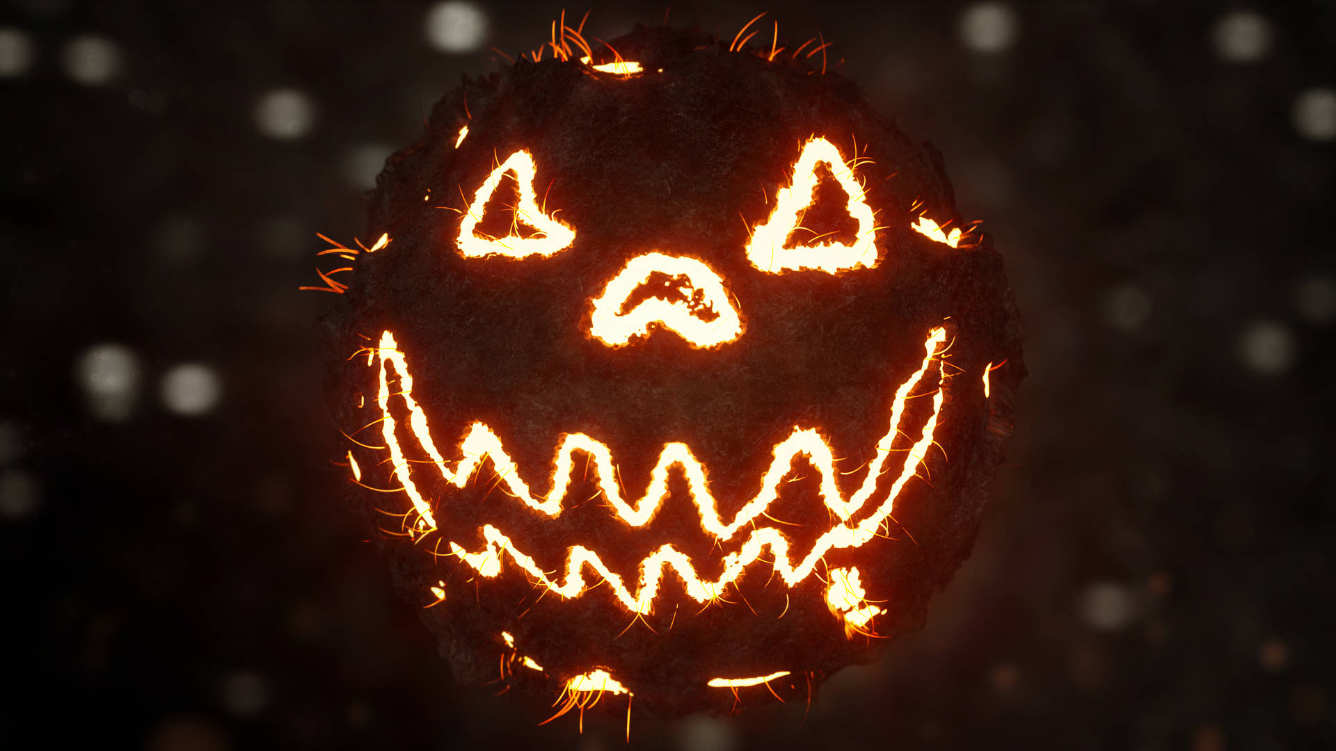 Jack-o'-lanterne Neon-smil Bakgrunner