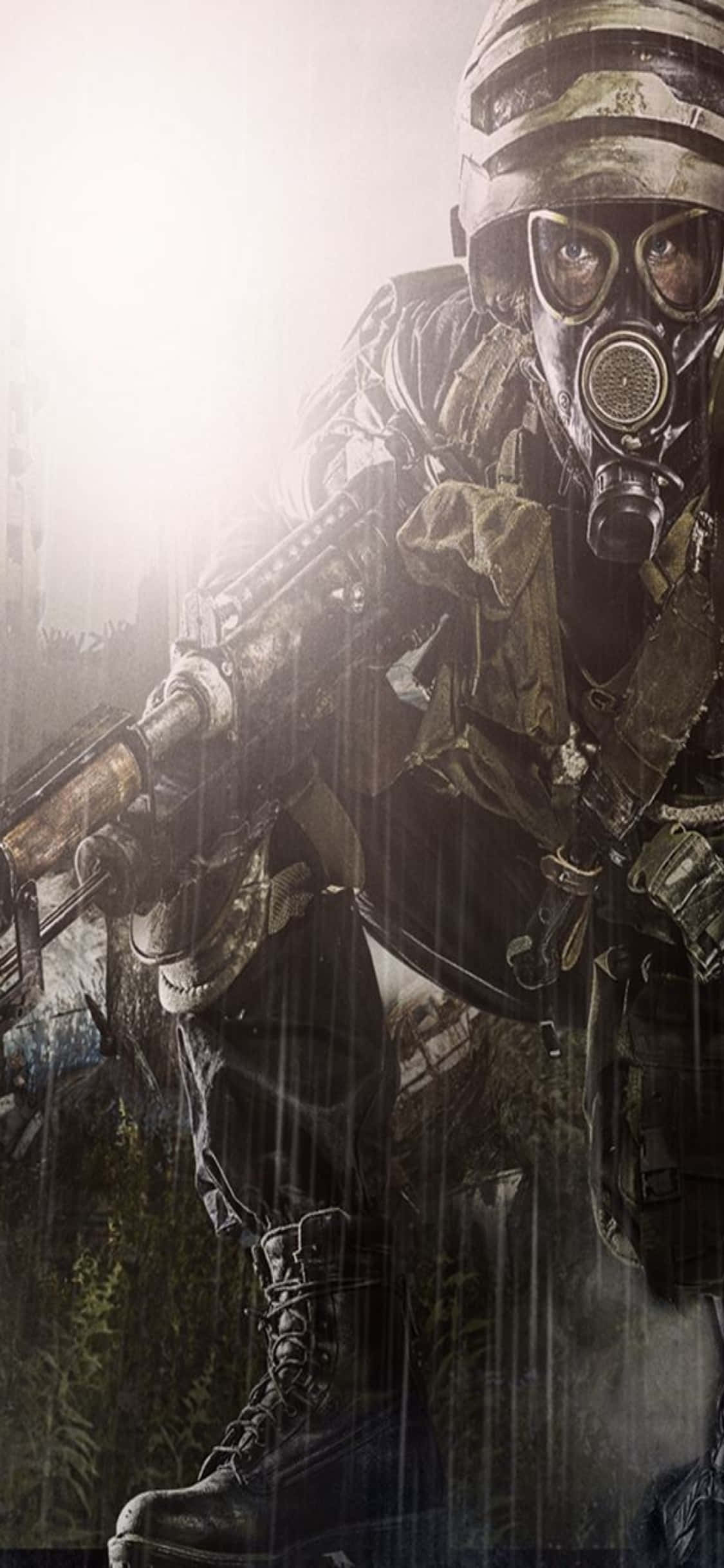 Jakt på regnværsdag iPhone X Metro Last Light Bakgrunn Bakgrunner