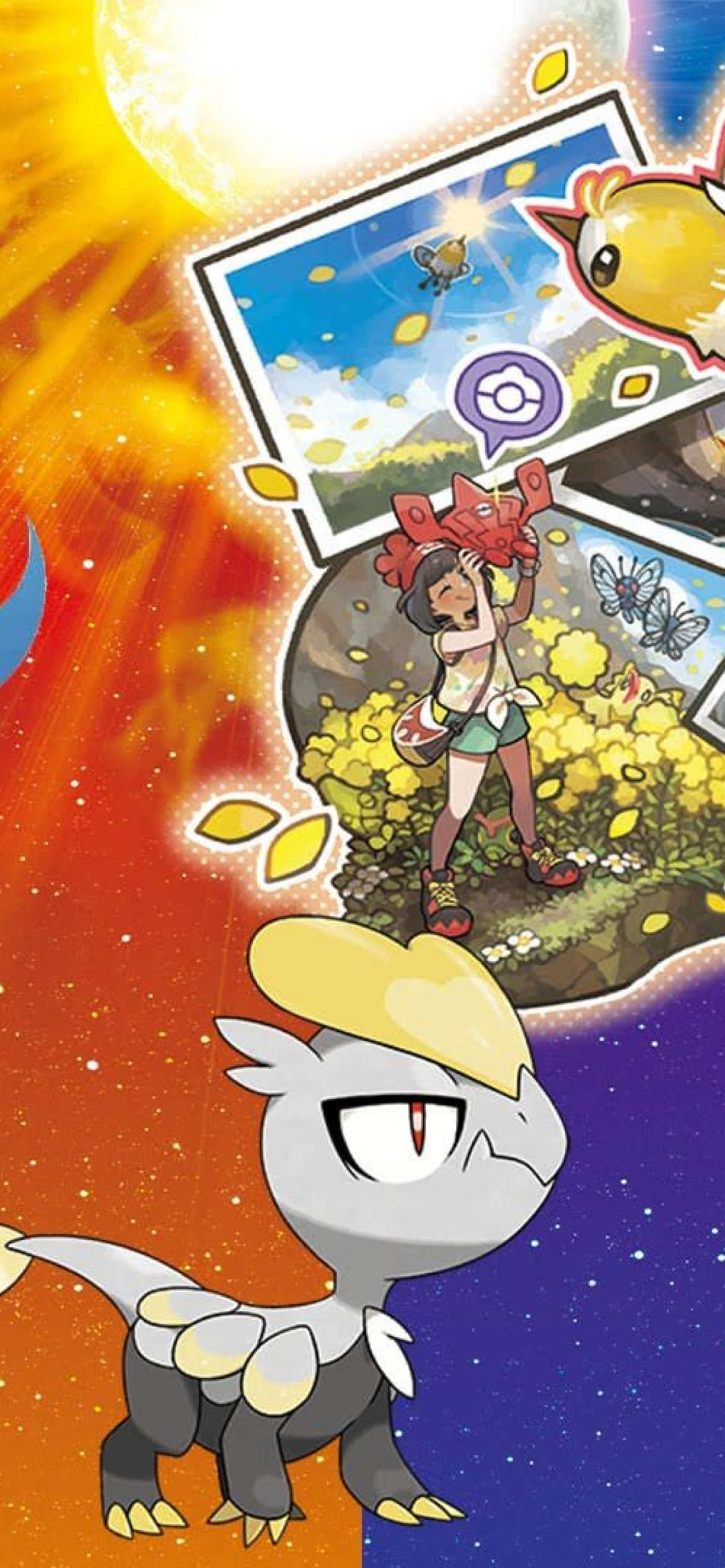Jangmo-o i Pokemon Sun og Moon Bakgrunner