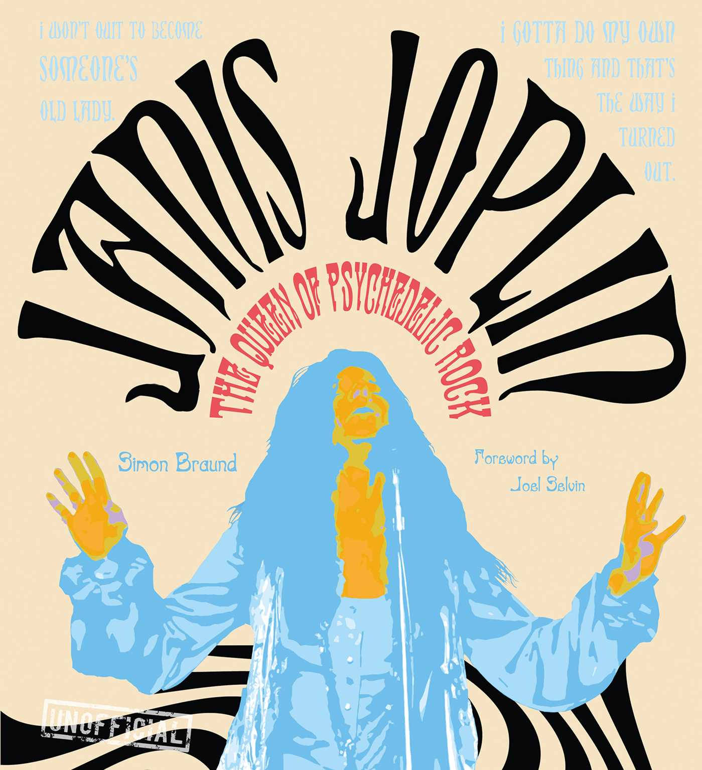 Janis Joplin abstrakt kunst Bakgrunner