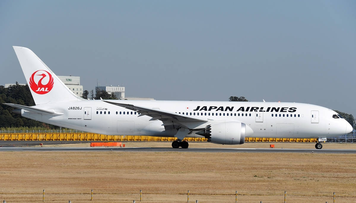Japan Airlines Flyplassrullebane Bakgrunner