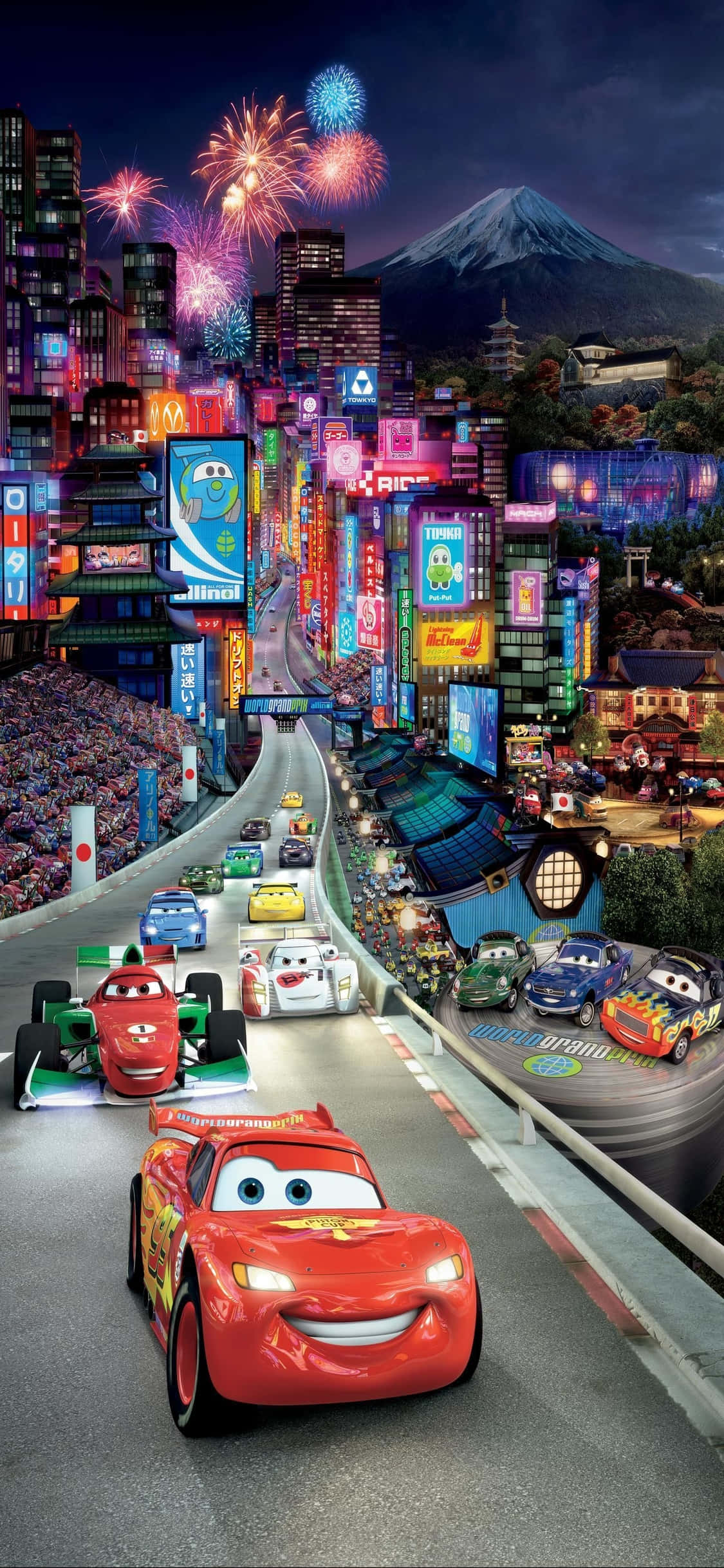 Japan Lightning McQueen iPhone X Cars Bakgrunn Bakgrunner
