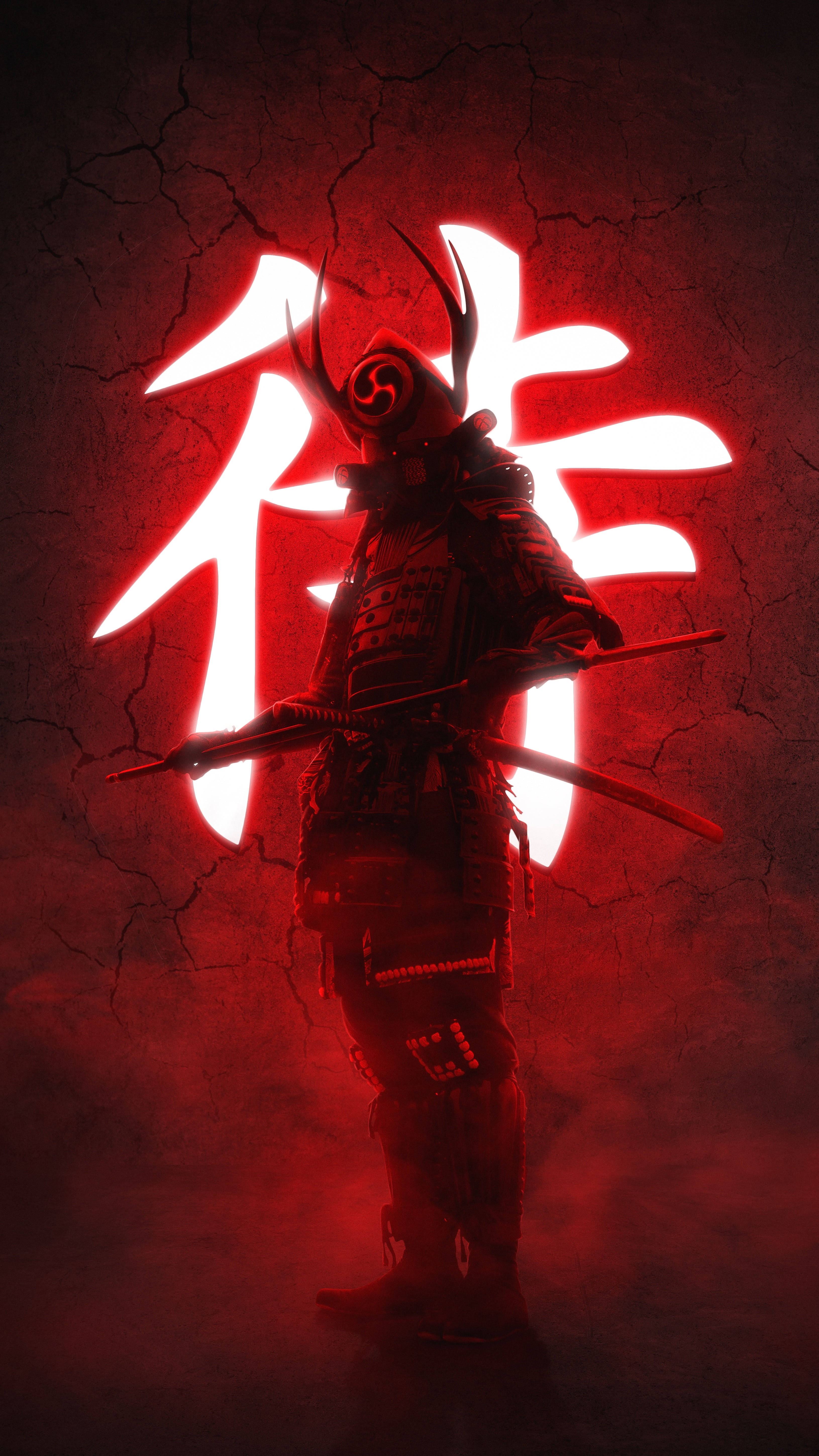 Japansk Samurai Bakgrunner