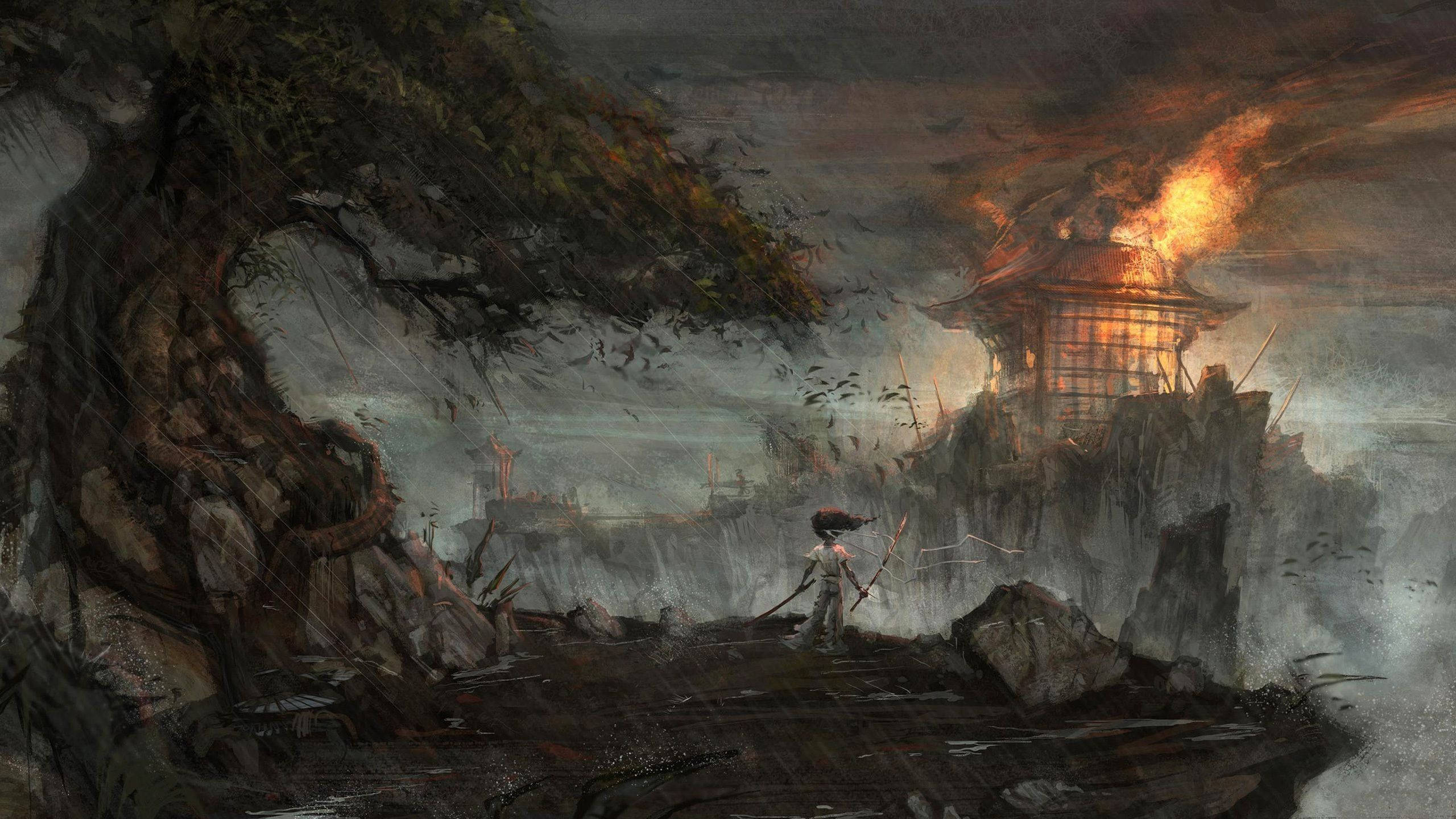 Japansk samurai-ødeleggelse Bakgrunner