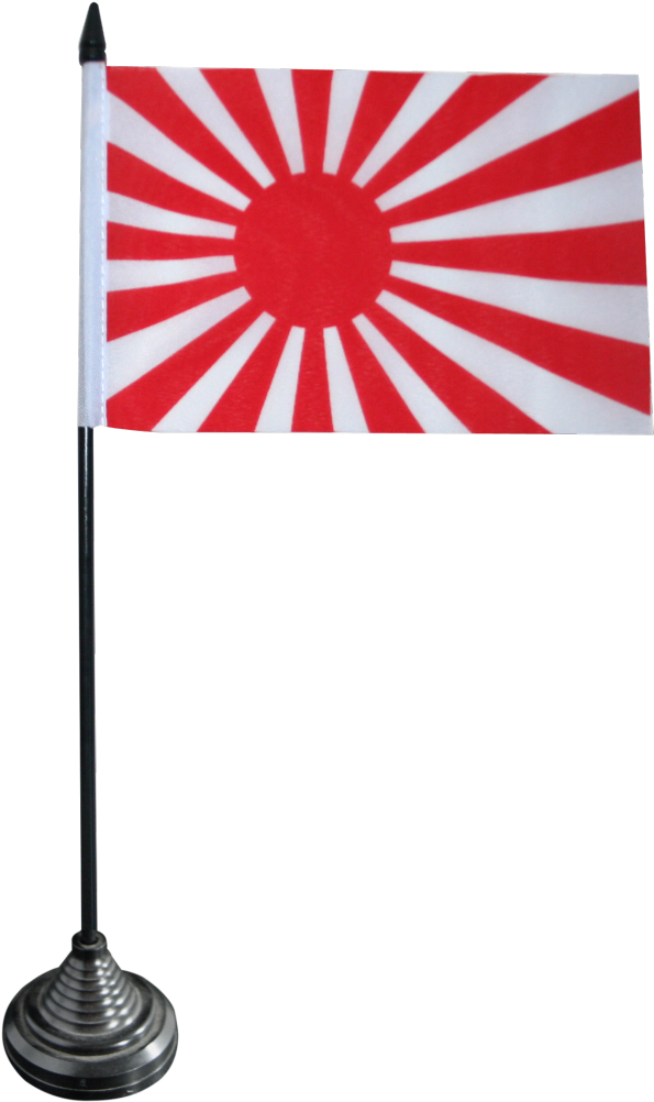 Japansk soloppgangsflagg på stativ Bakgrunner