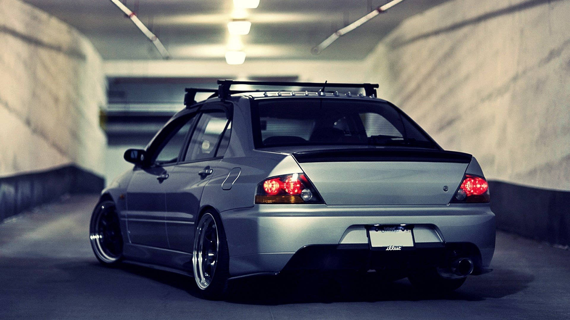 JDM-estetikk Mitsubishi Lancer Bakgrunner