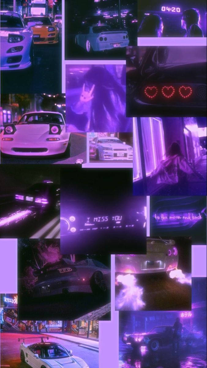 JDM Estetisk Collage Bakgrunner