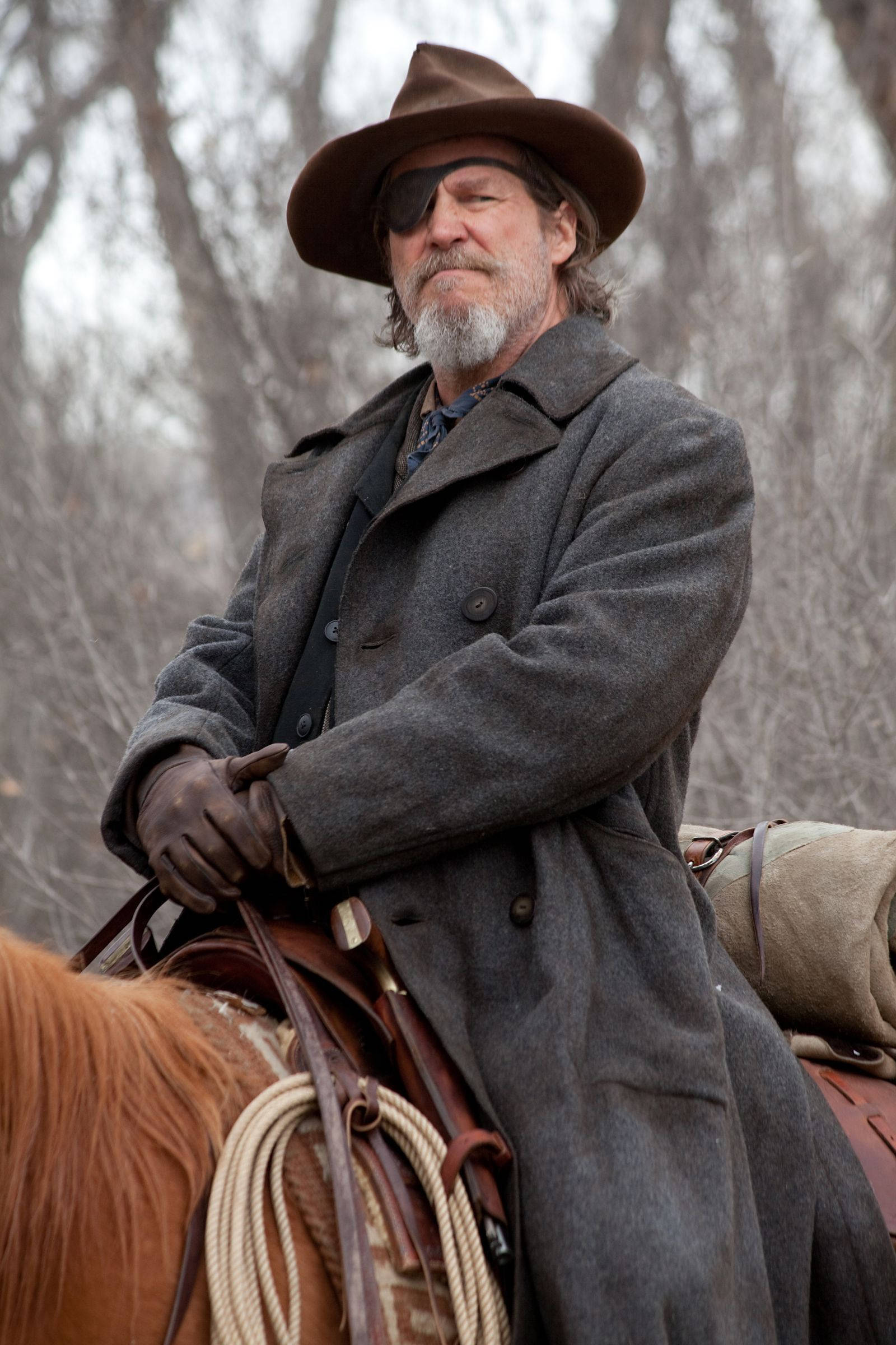 Jeff Bridges i sin enestående prestasjon i filmen True Grit. Bakgrunner
