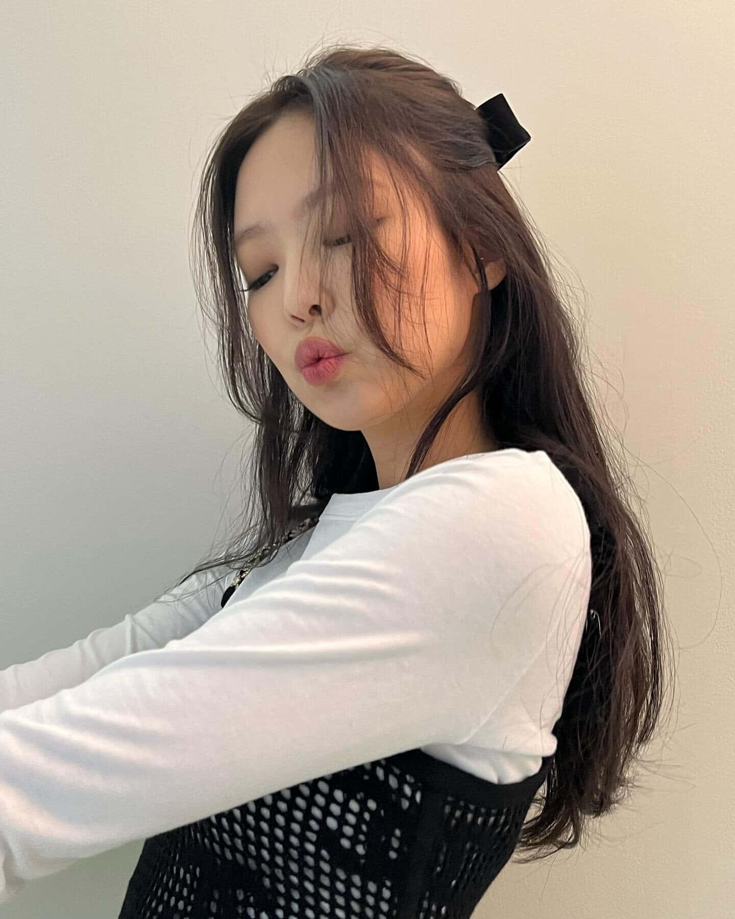 Jennie Blackpink kyssemunn-bilde Bakgrunner