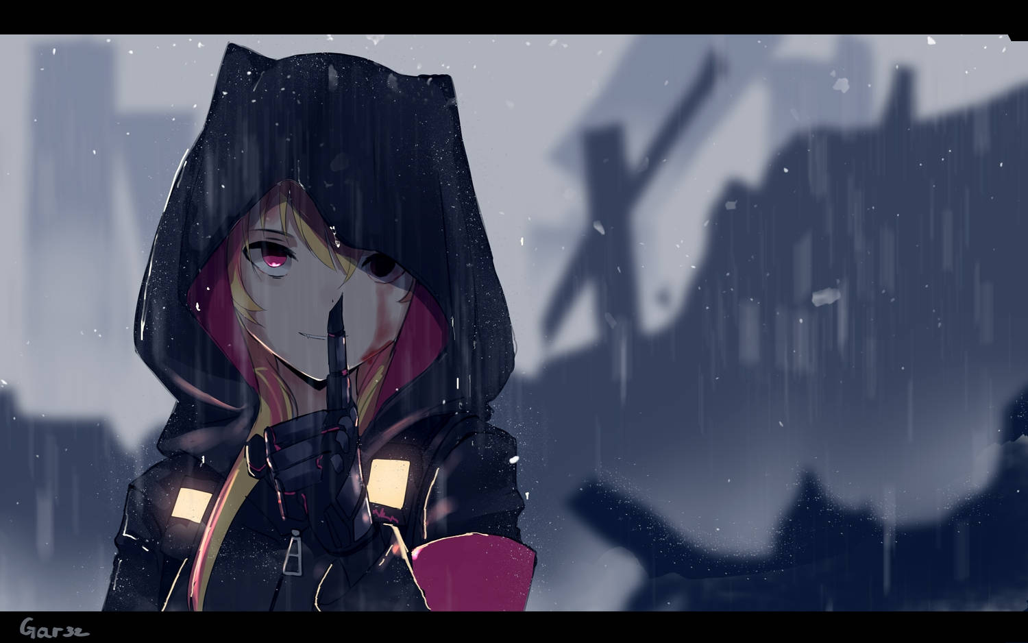 Jente fra Girls' Frontline anime-genser Bakgrunner