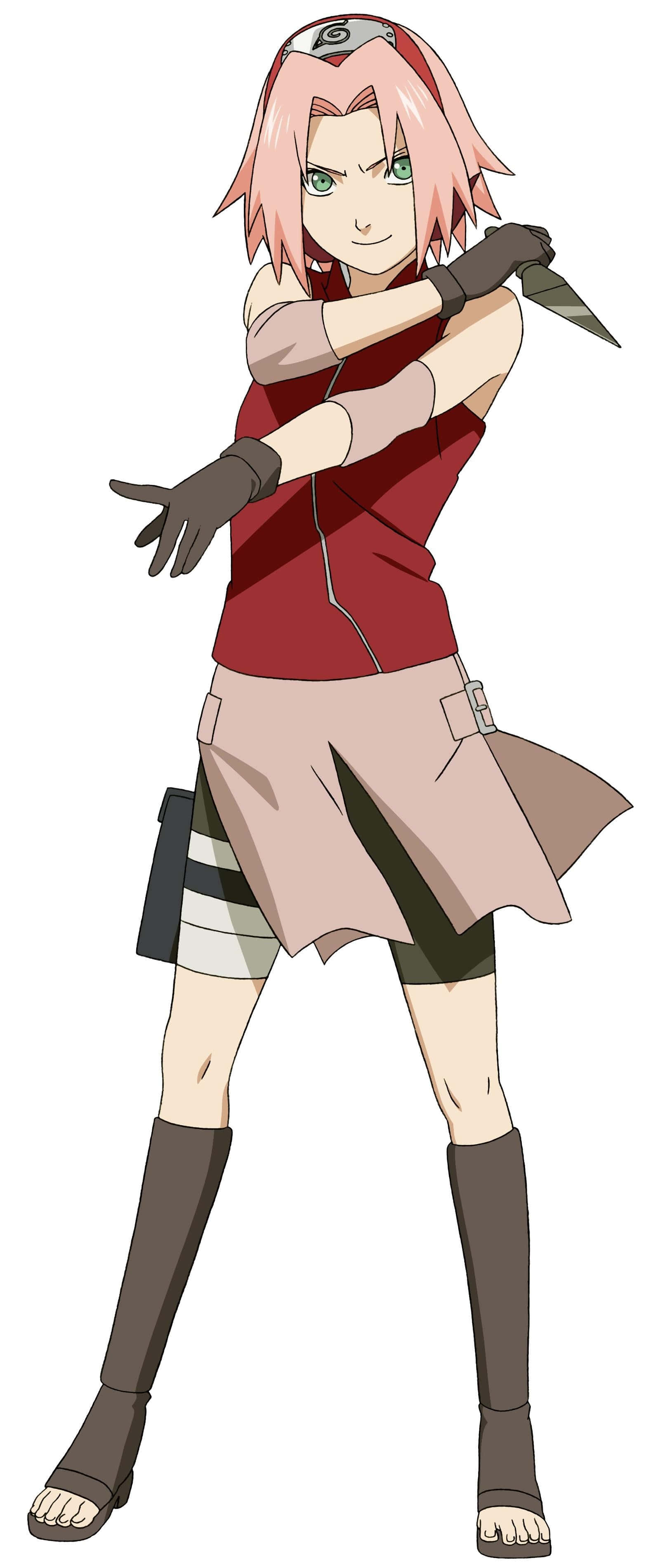 Jente som poserer Anime-jente rosa hår Bakgrunner