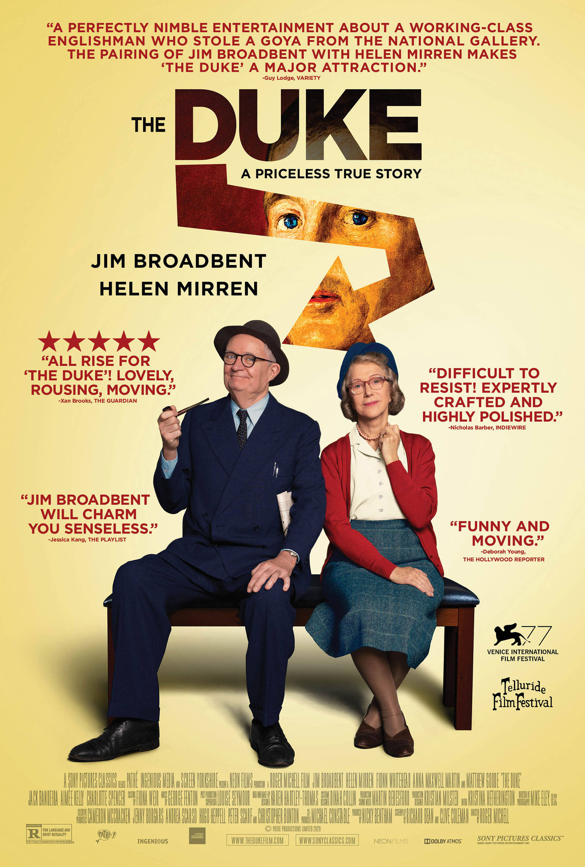 Jim Broadbent The Duke filmplakat Bakgrunner