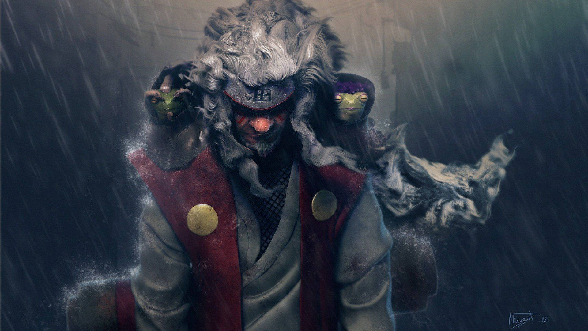 Mørk Jiraiya cosplay Naruto Shippuden bakgrunn. — Kult naruto GIF Bakgrunner
