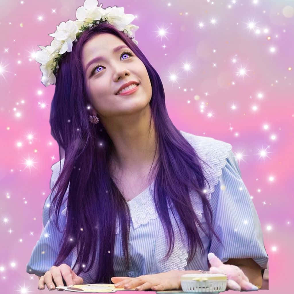 Jisoo Blackpink Lilla Øyne & Hår Bakgrunner