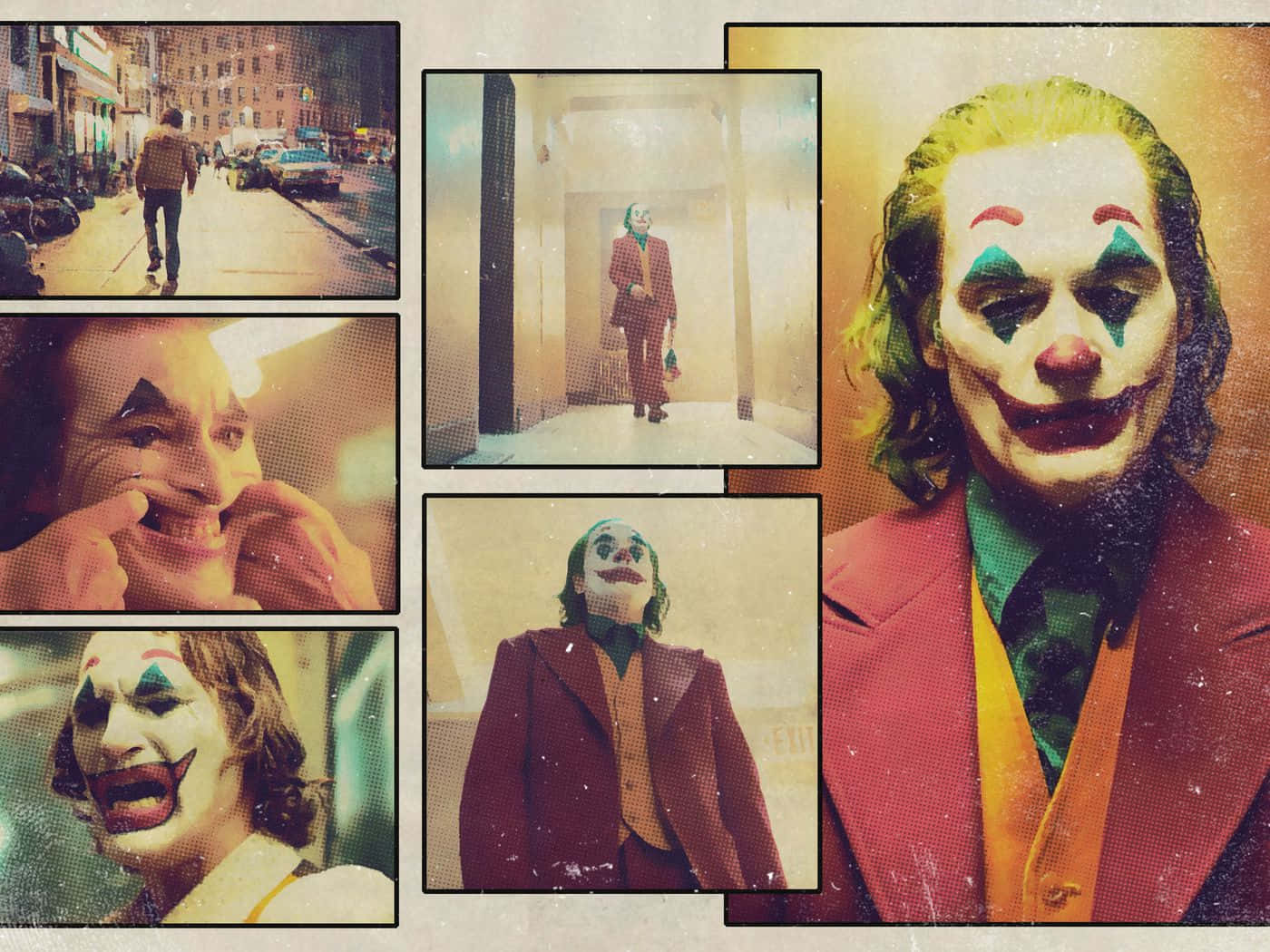 Joaquin Phoenix som Arthur Fleck i Joker Bakgrunner